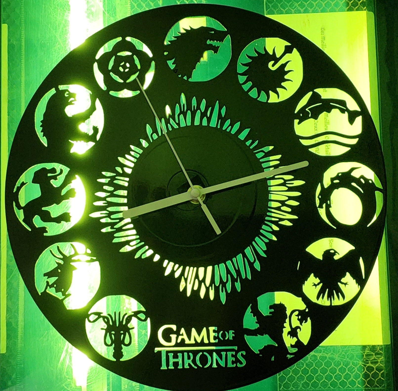 Horloge vinyle