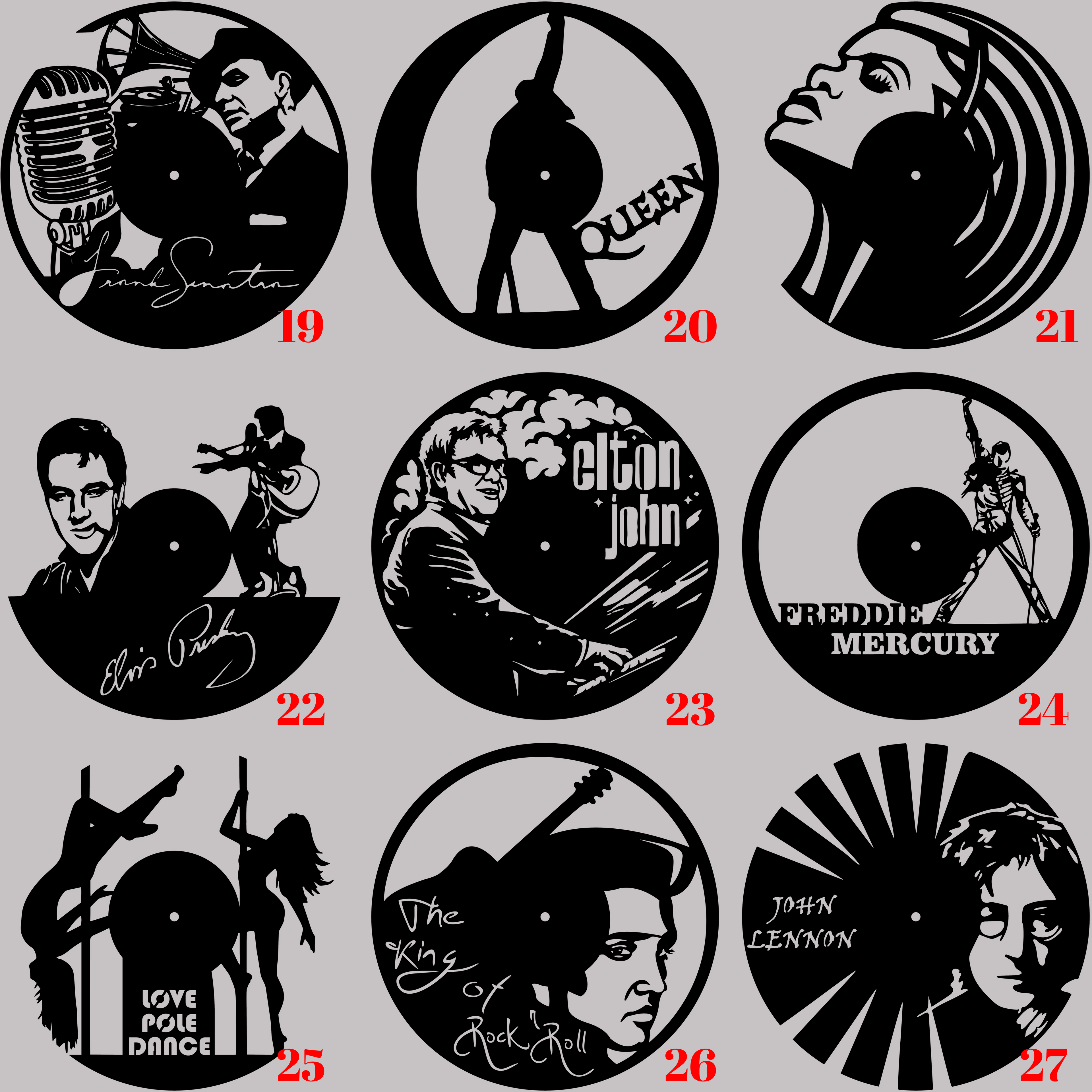 Horloge Vinyle
