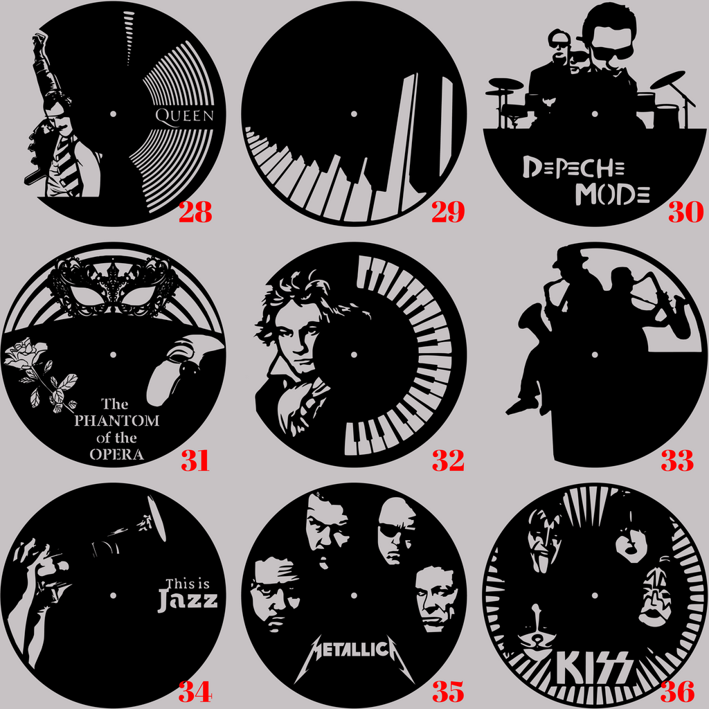 Horloge Vinyle