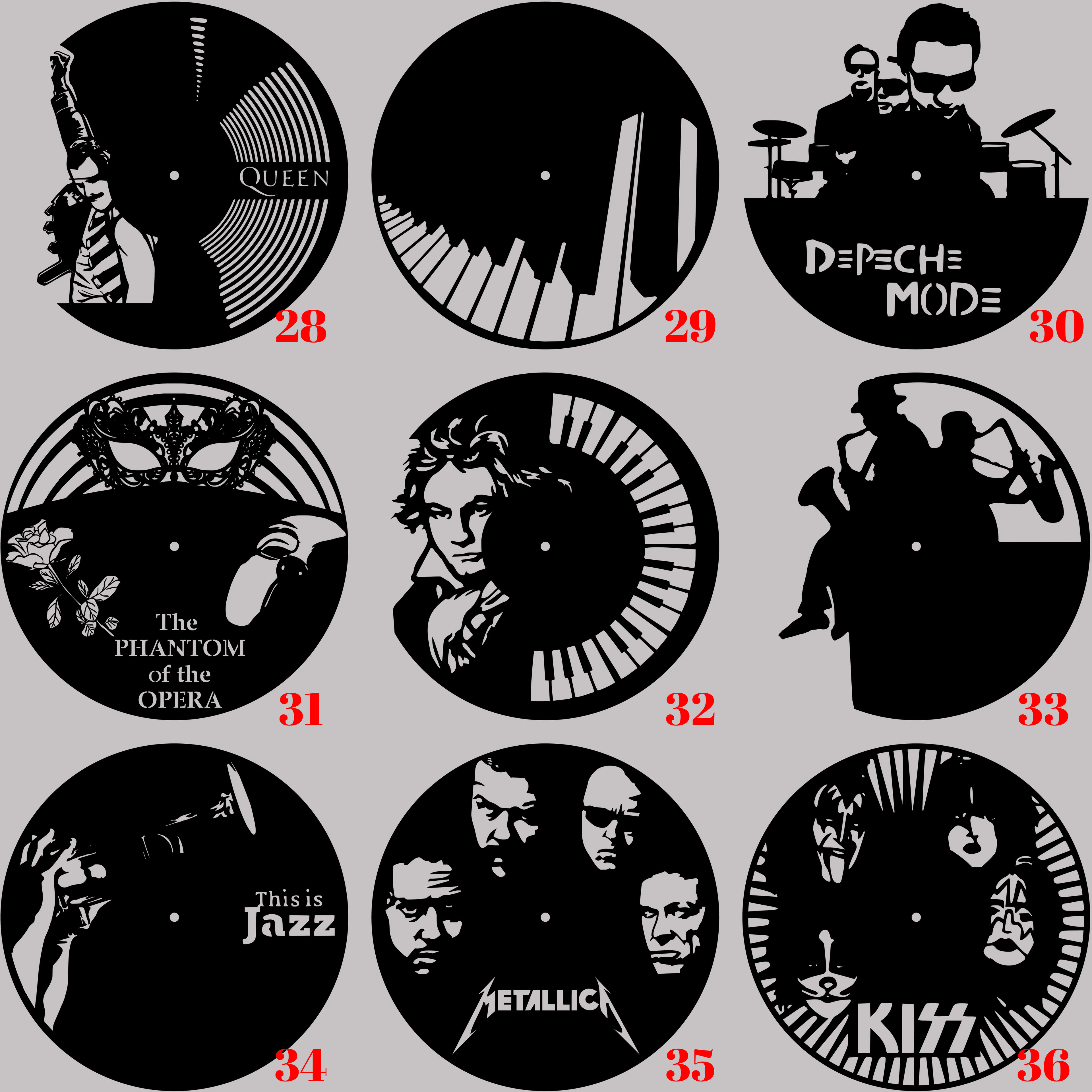 Horloge Vinyle