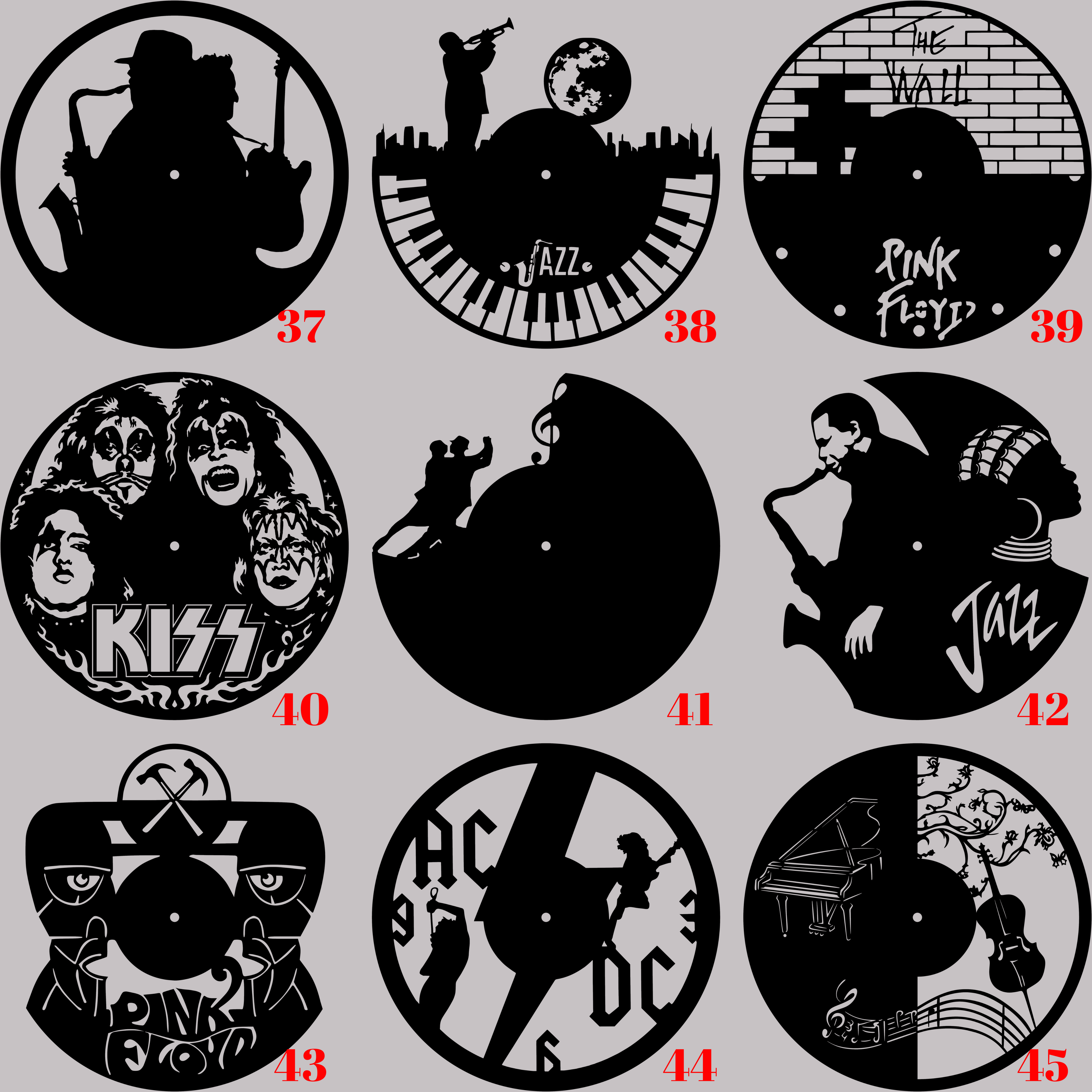 Horloge Vinyle