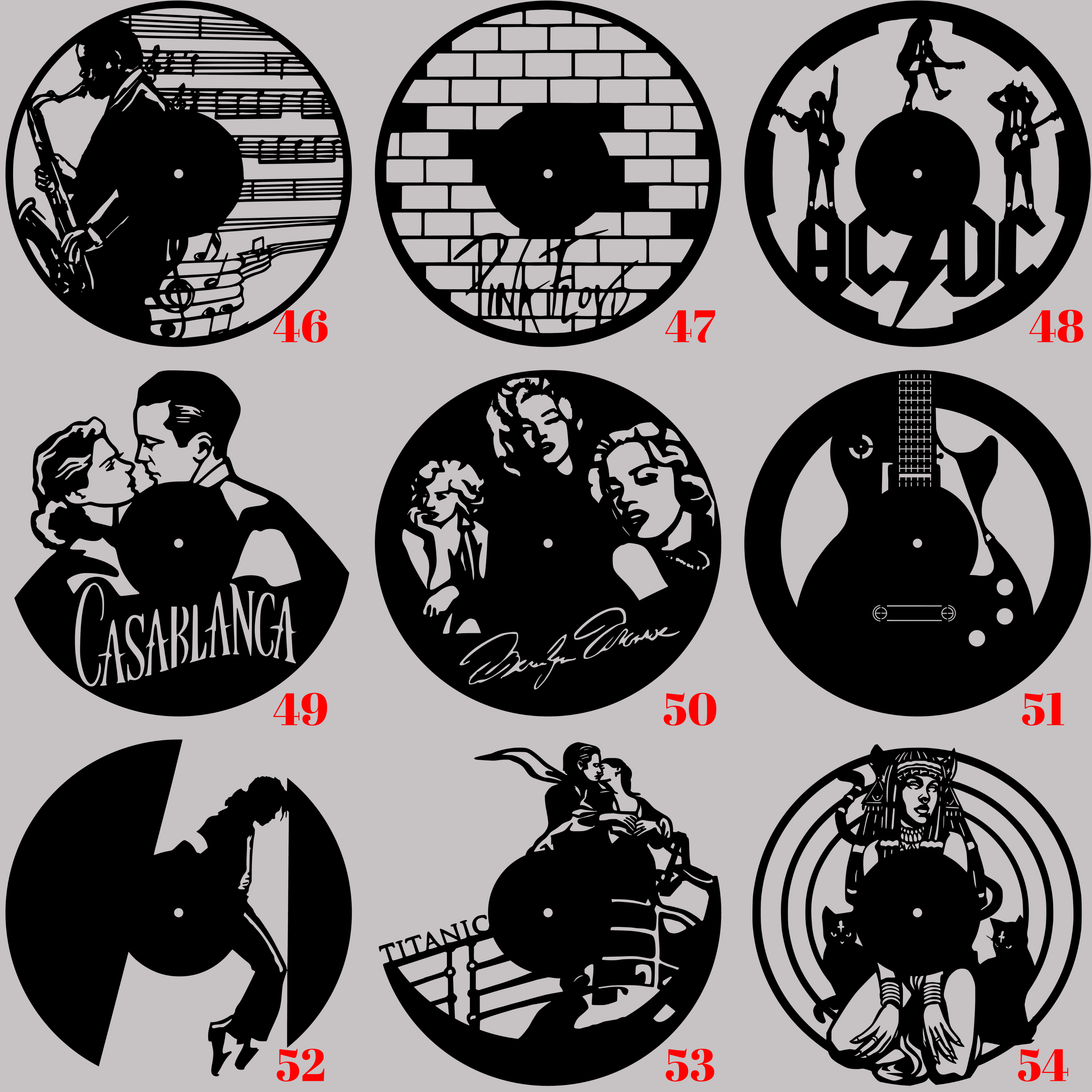 Horloge Vinyle