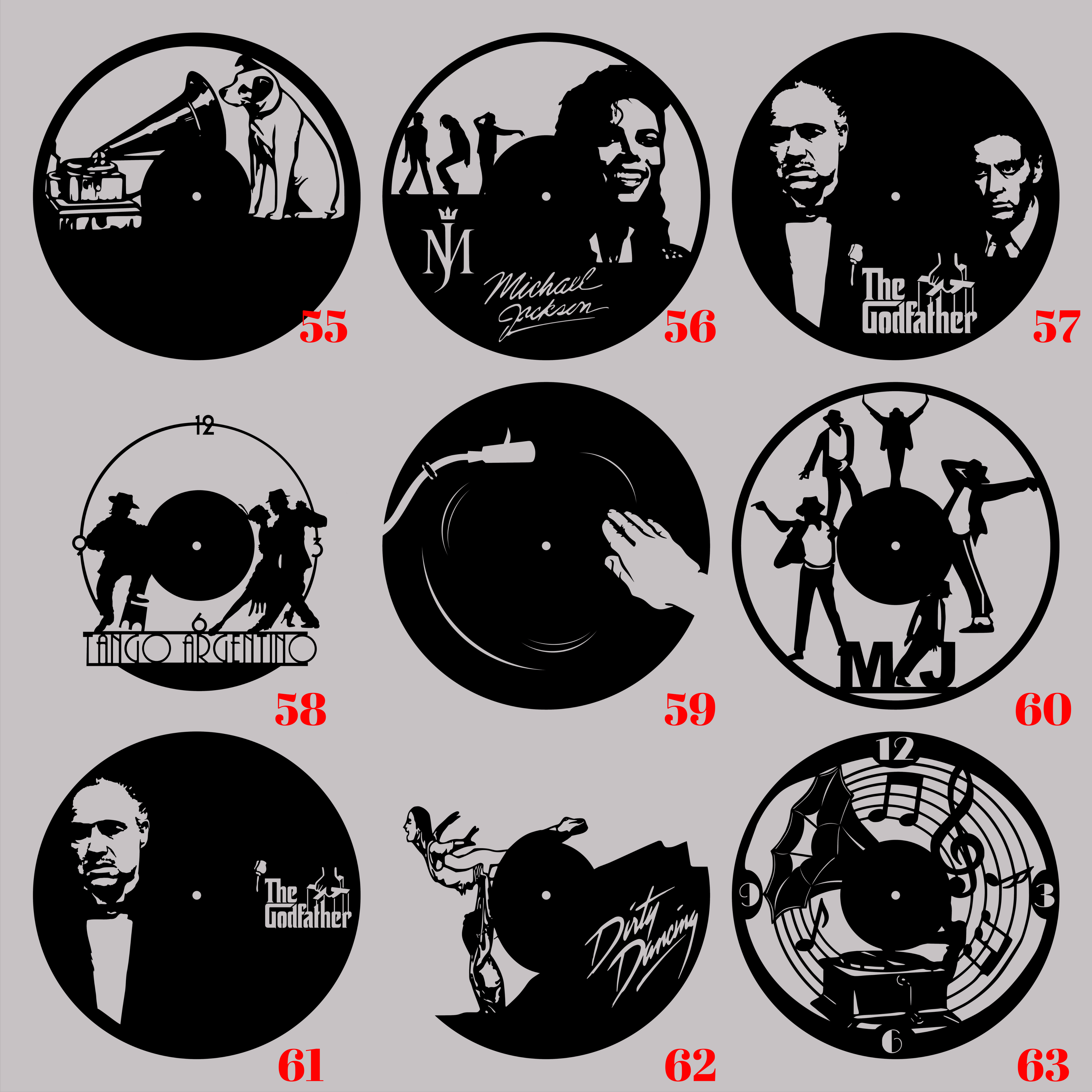 Horloge Vinyle