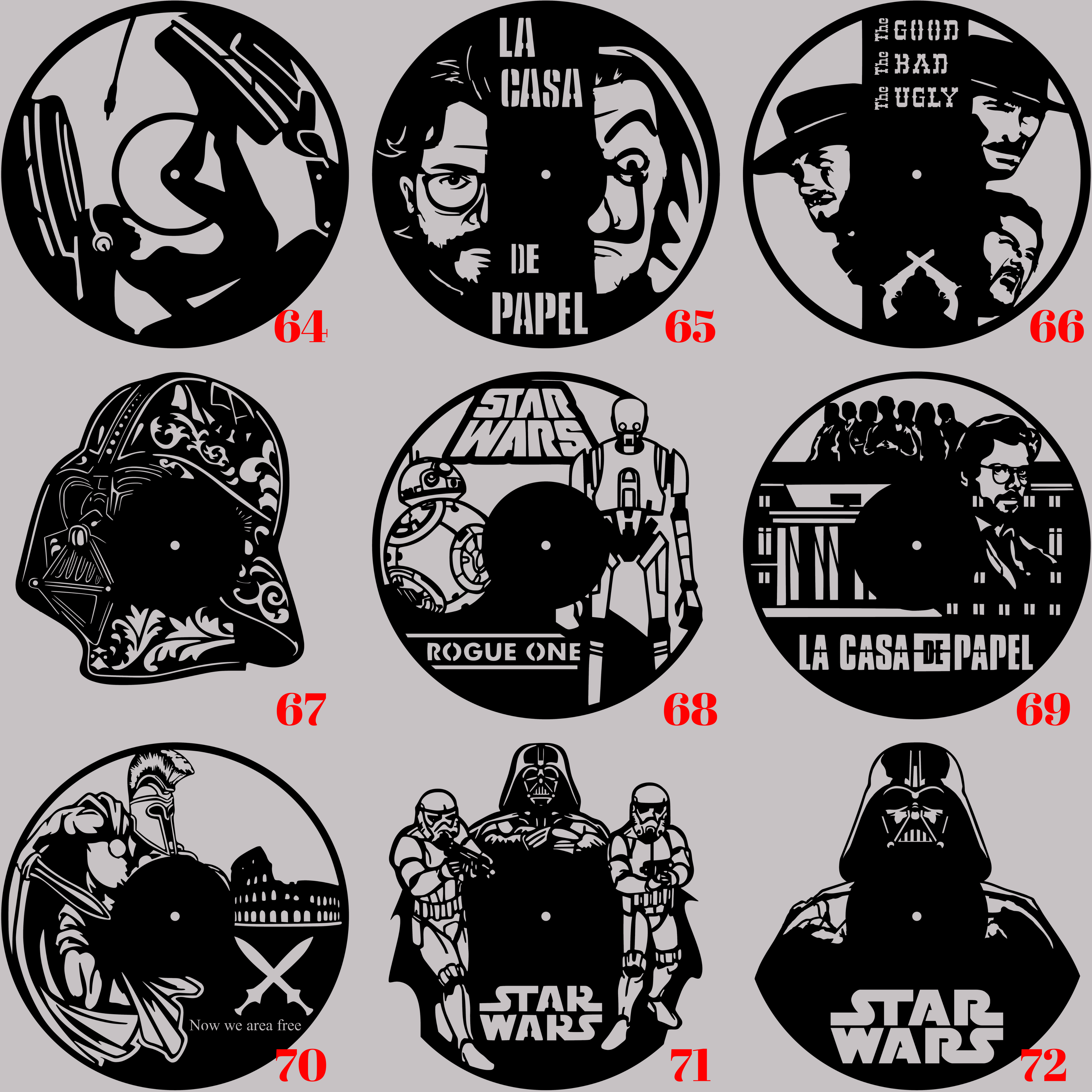Horloge Vinyle