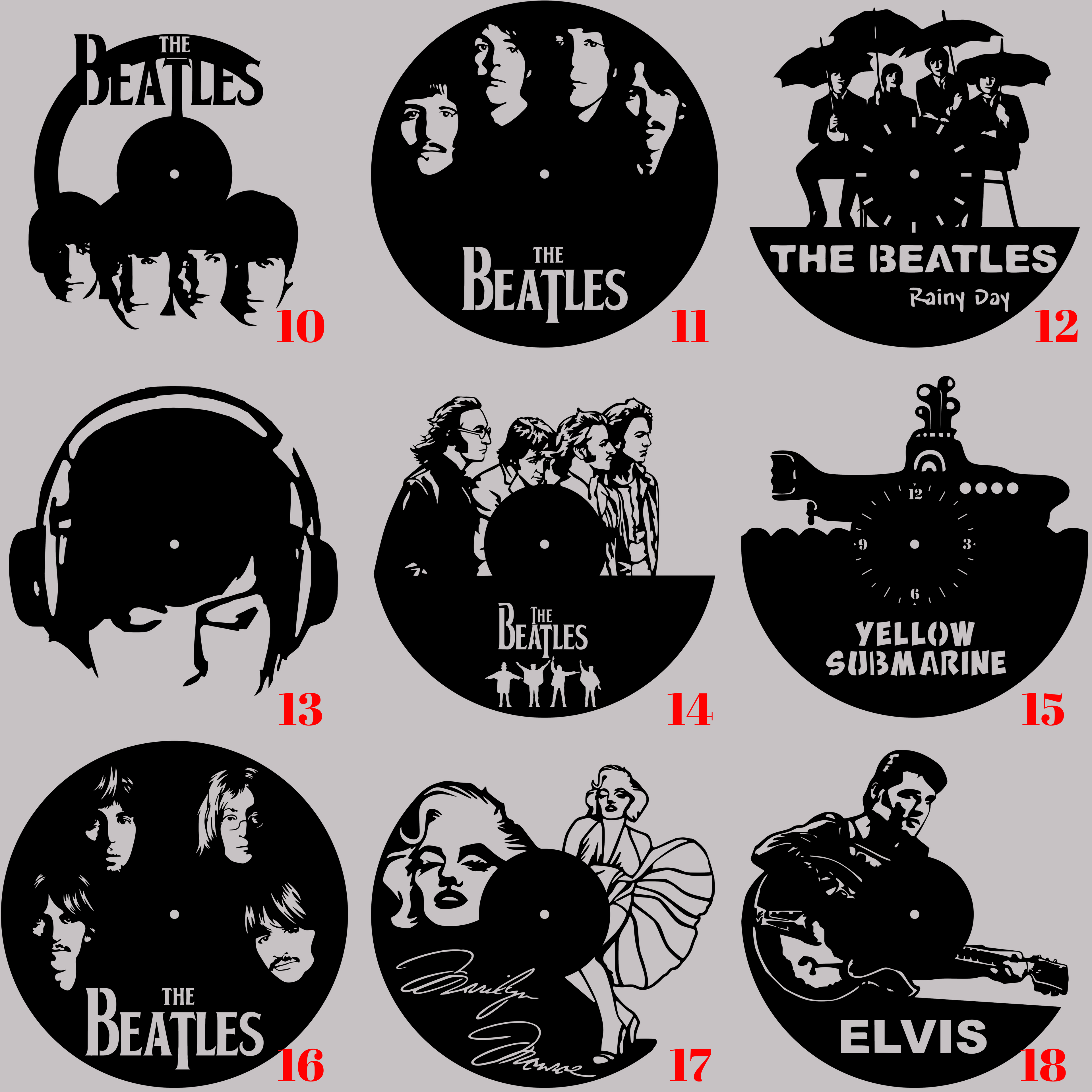 Horloge Vinyle
