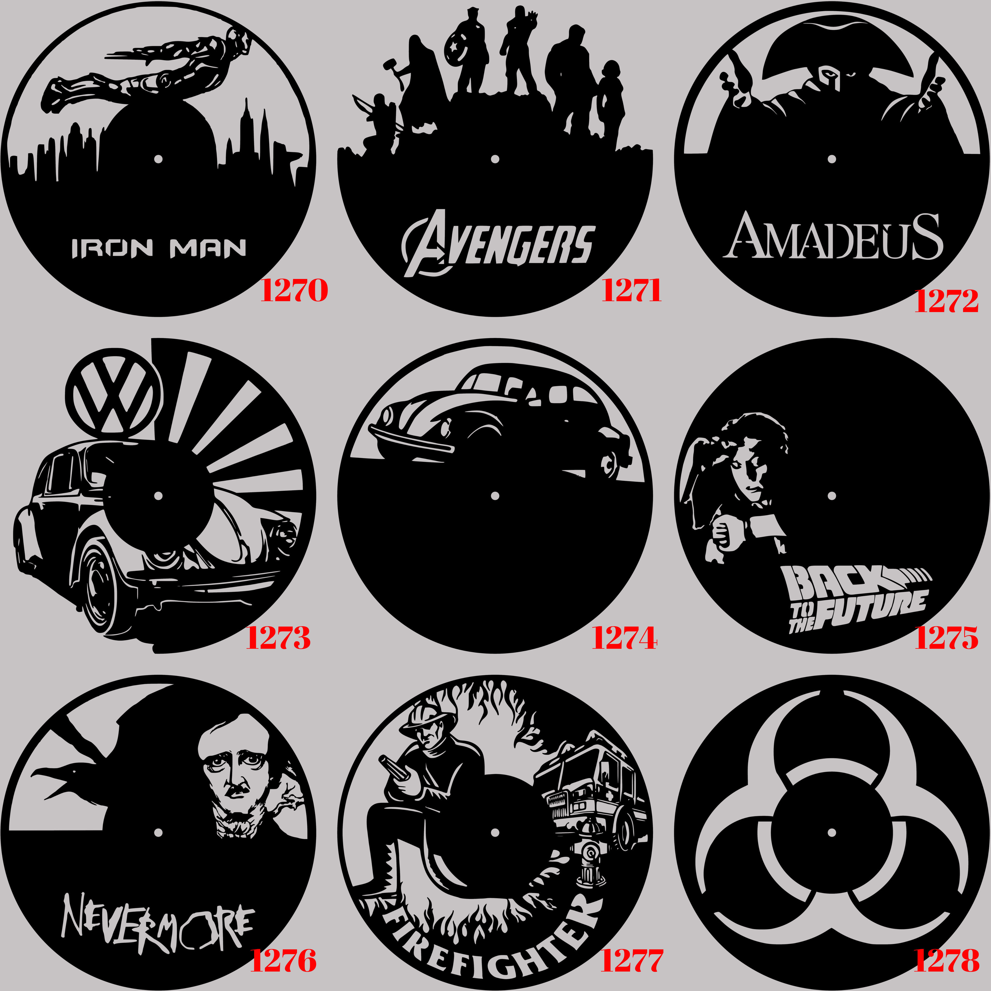 Horloge Vinyle