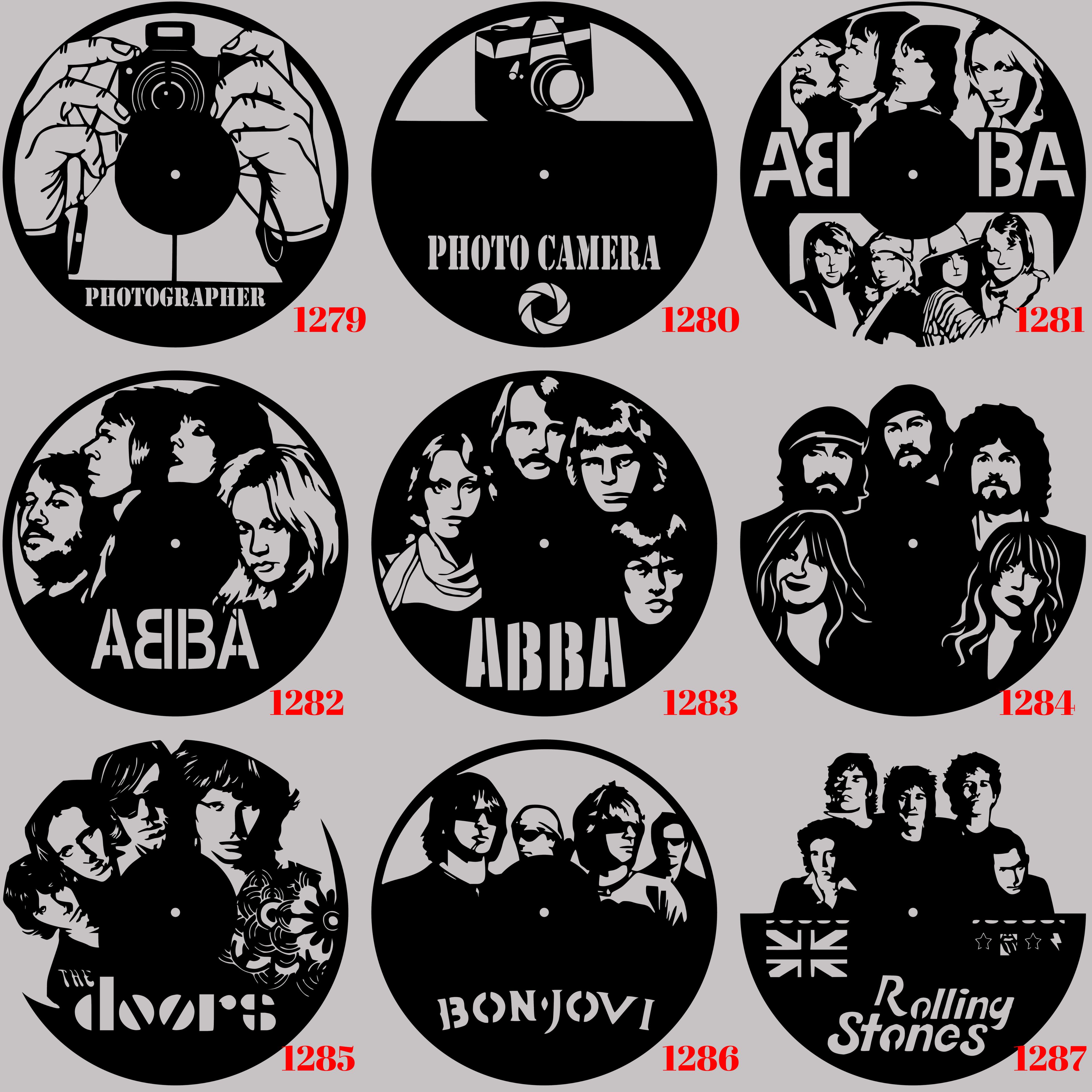 Horloge Vinyle