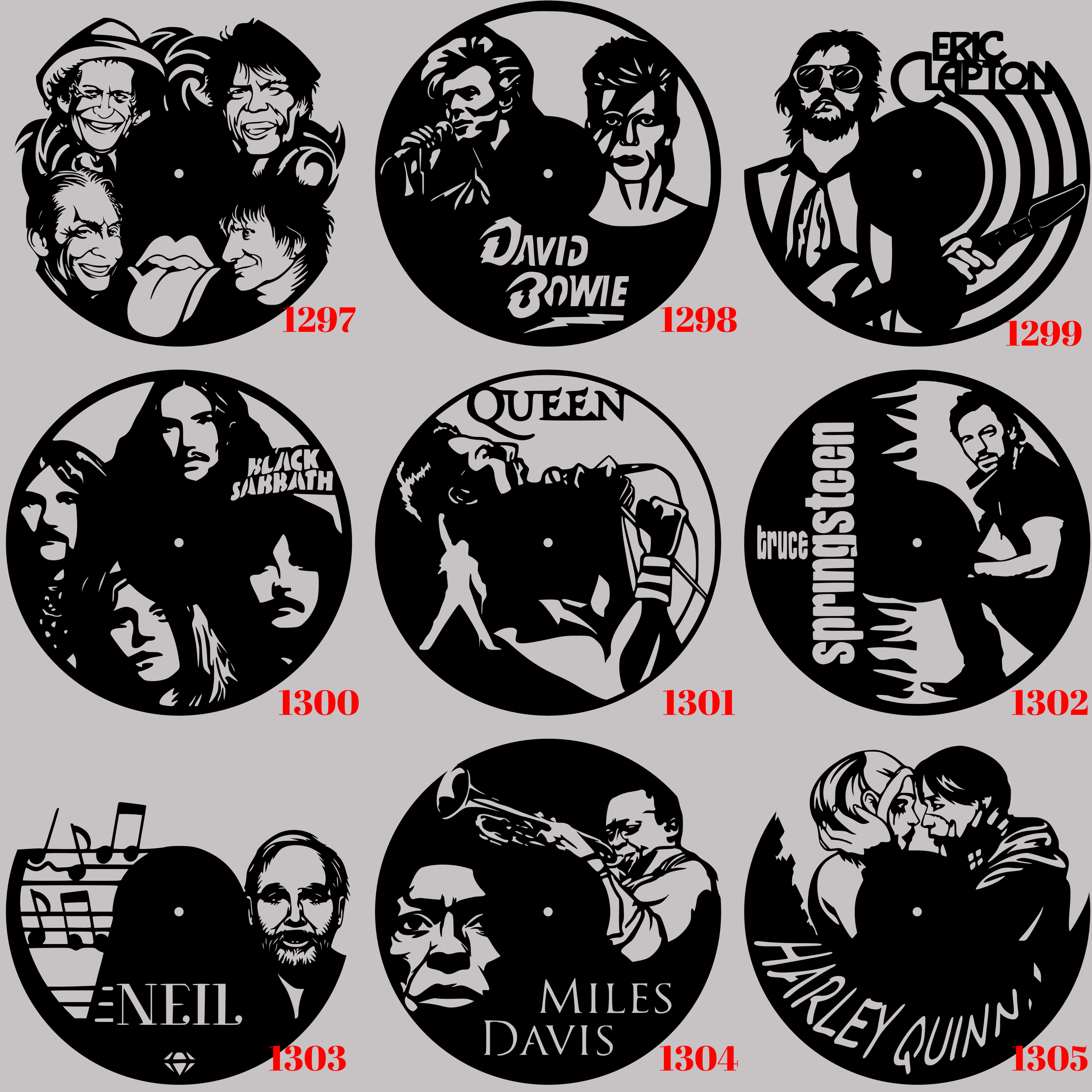 Horloge Vinyle