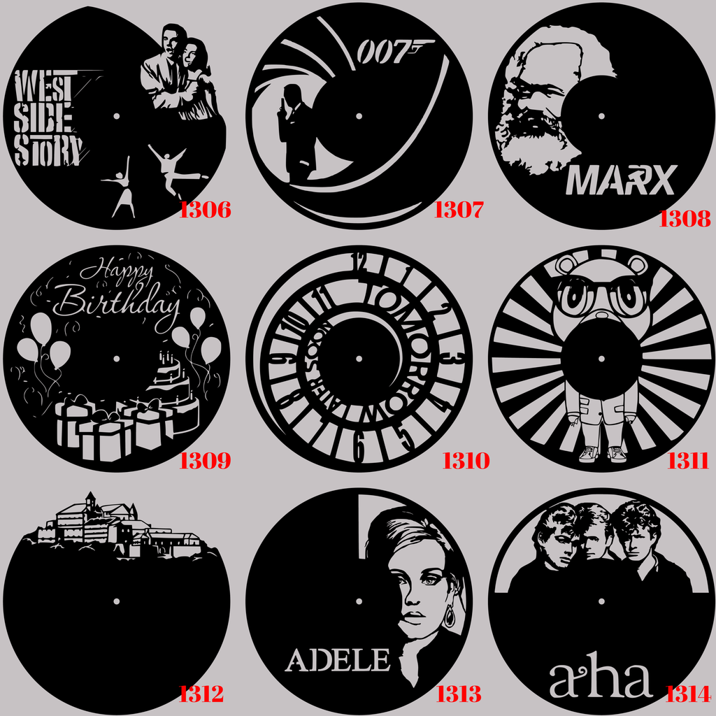 Horloge Vinyle