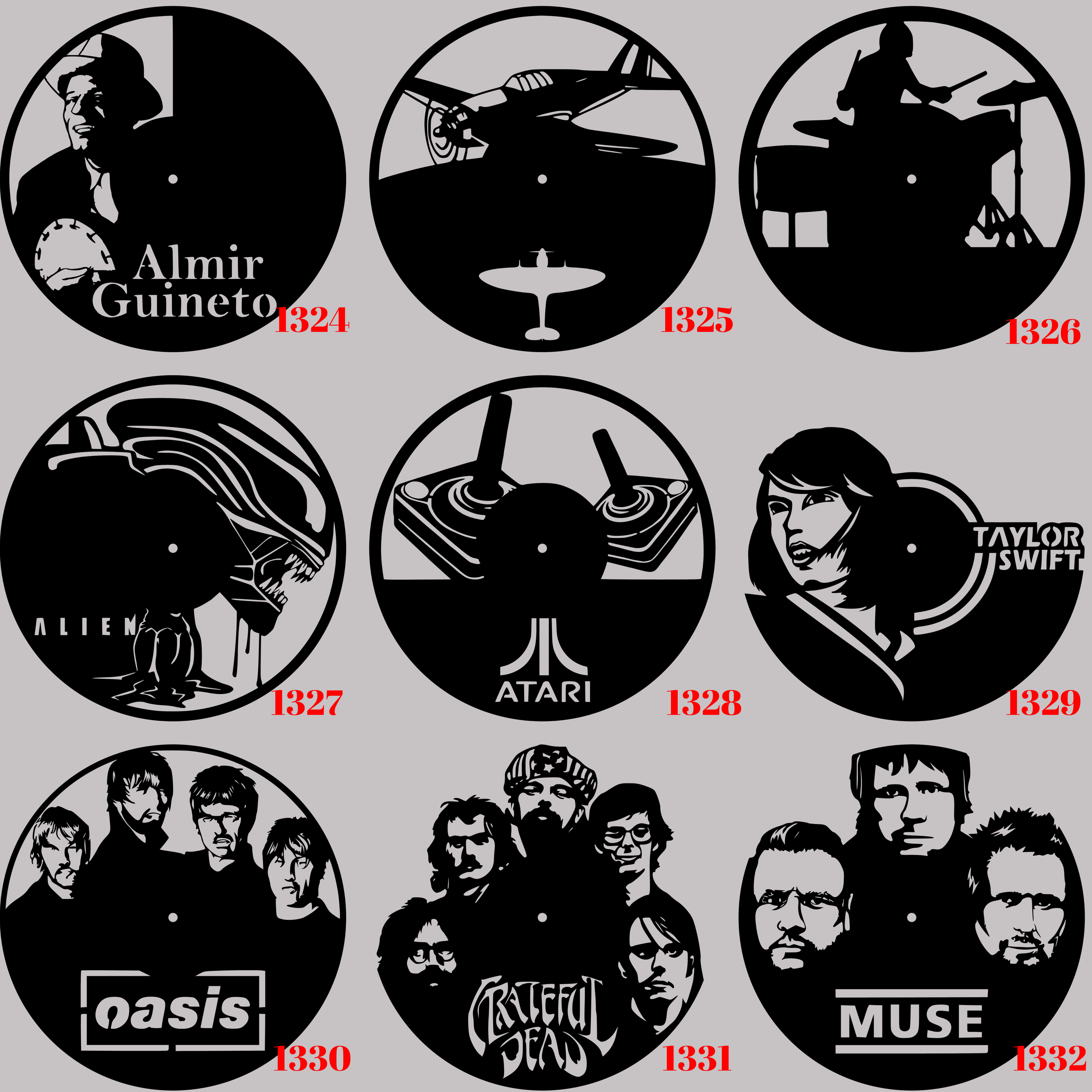 Horloge Vinyle