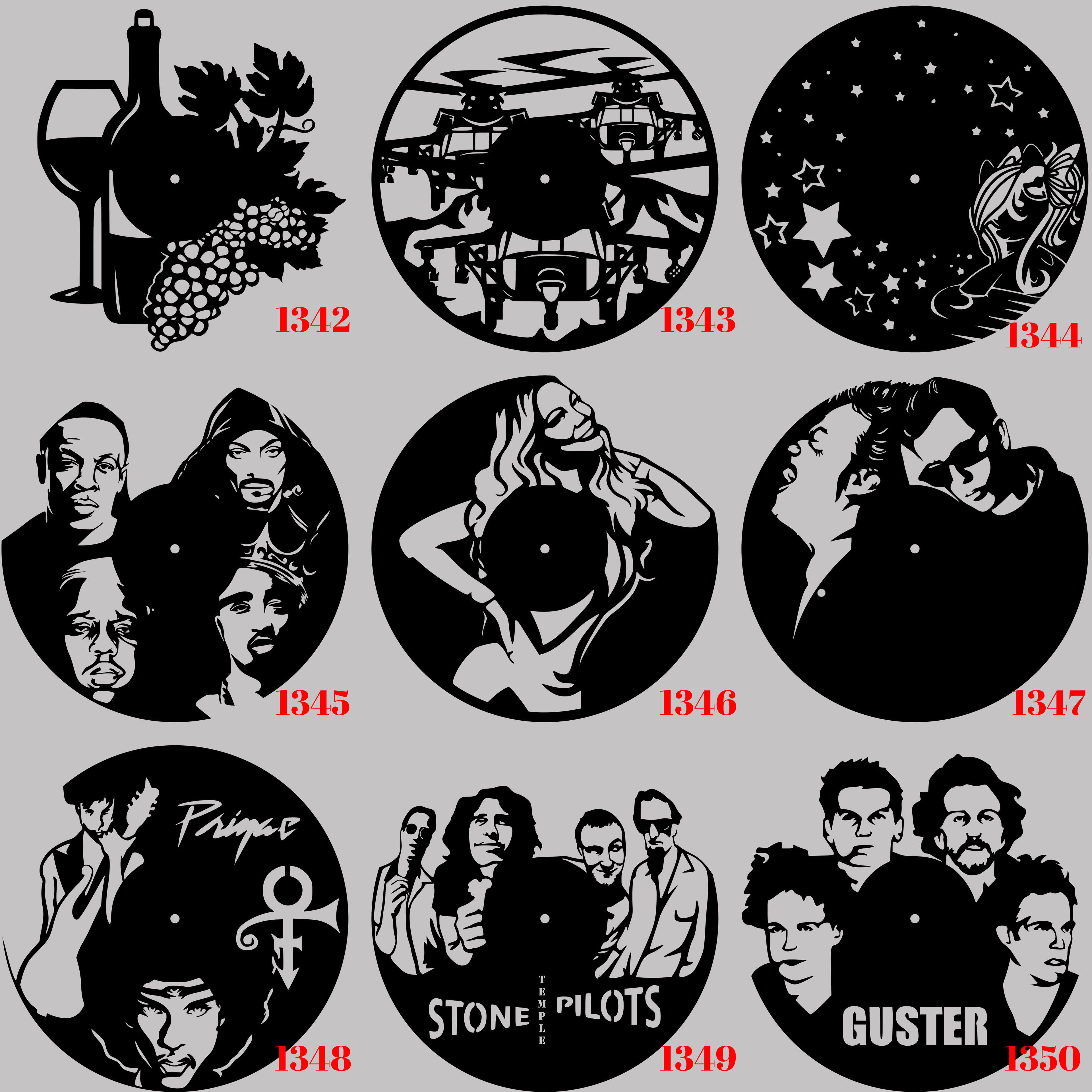 Horloge Vinyle
