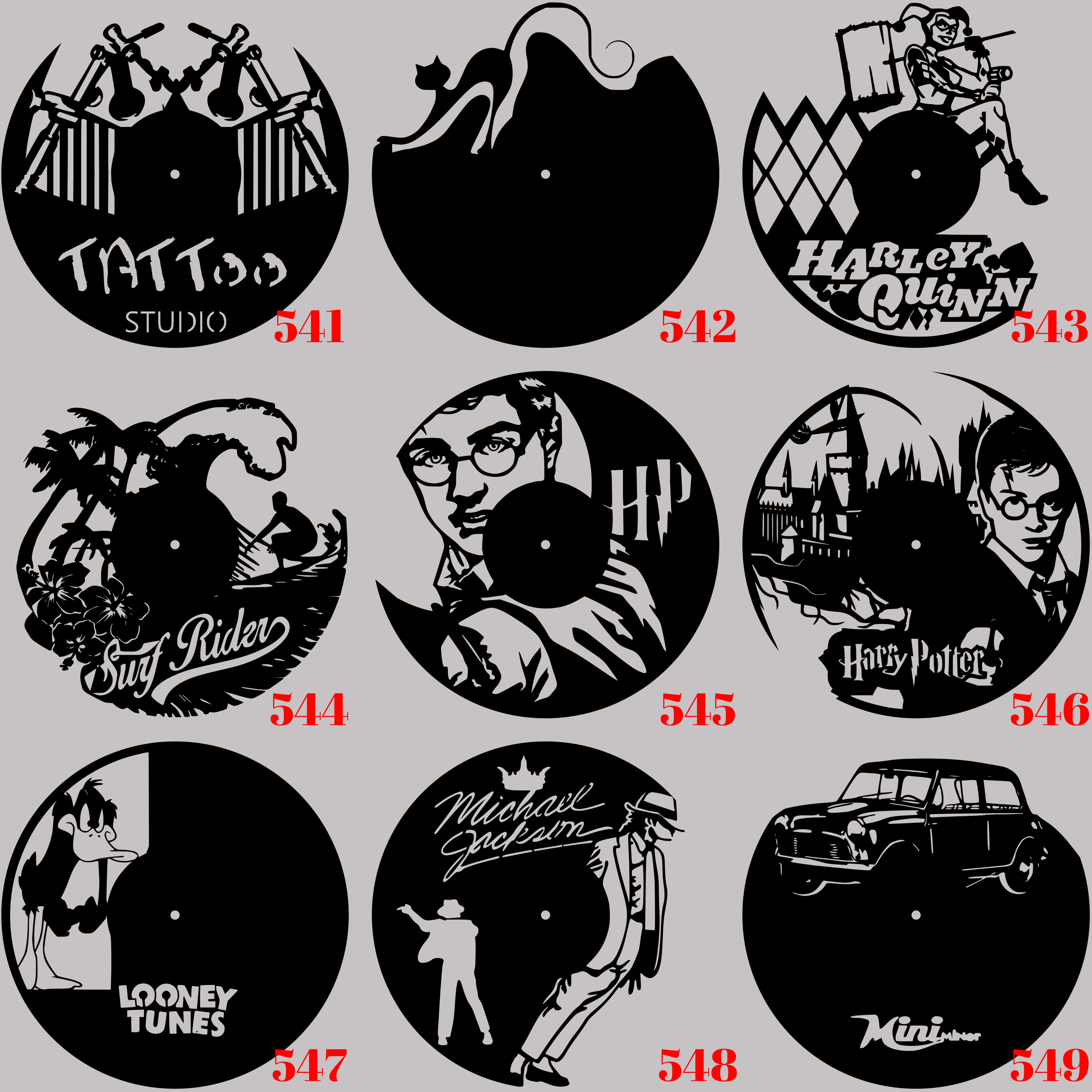 Horloge Vinyle