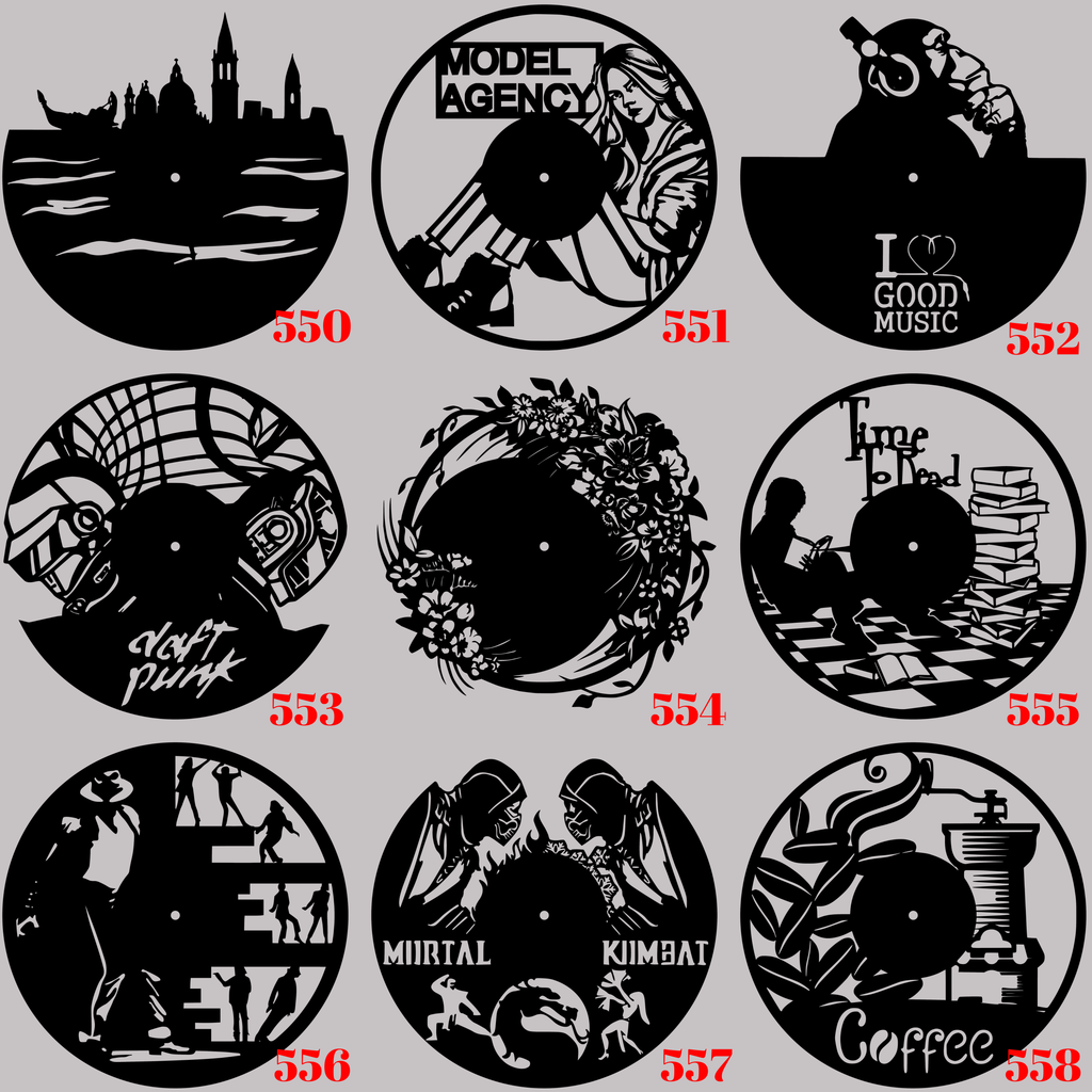 Horloge Vinyle