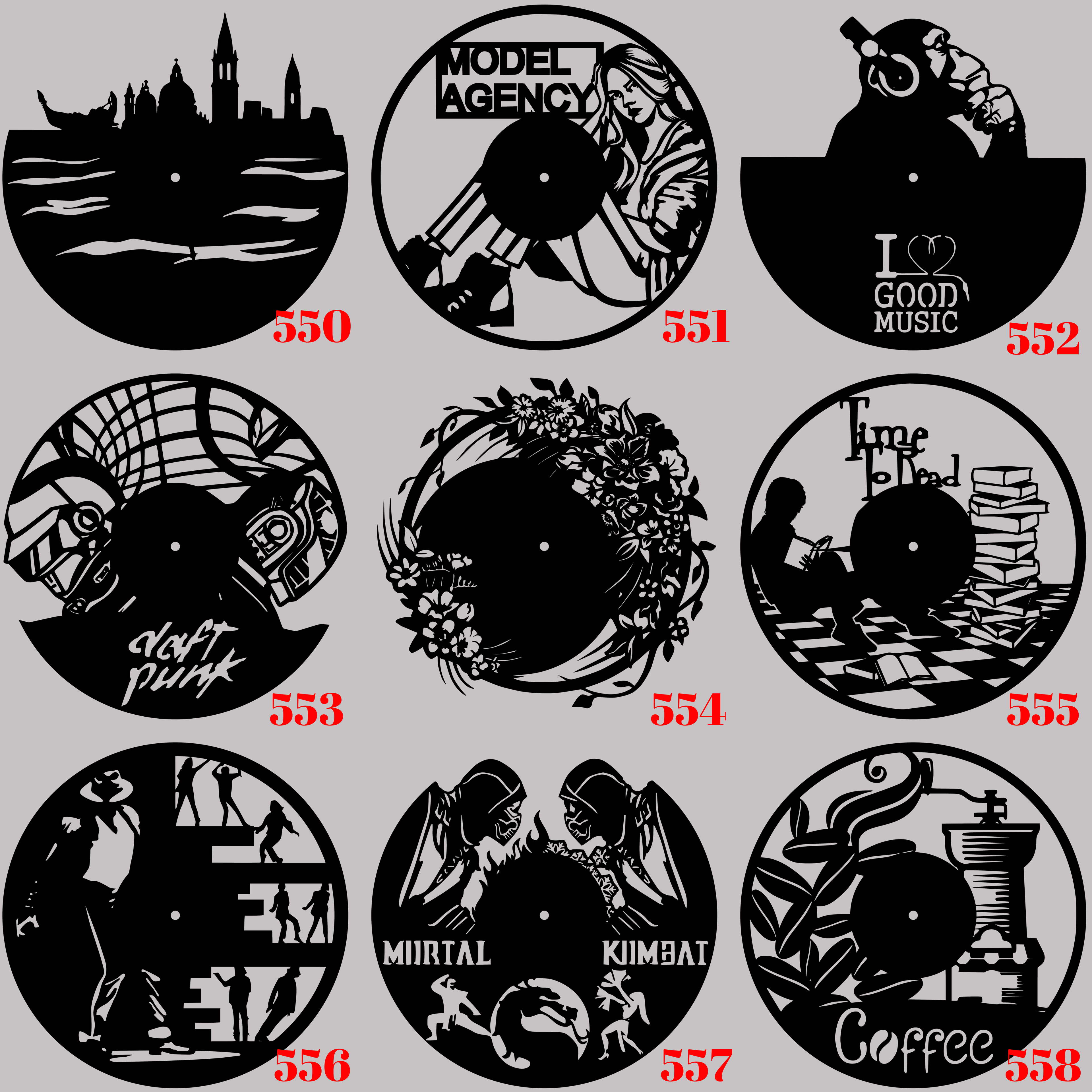 Horloge Vinyle