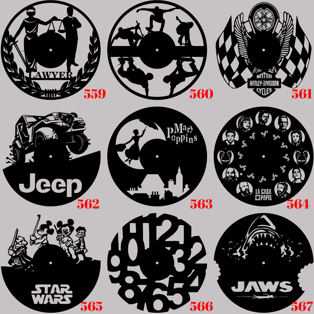 Horloge Vinyle