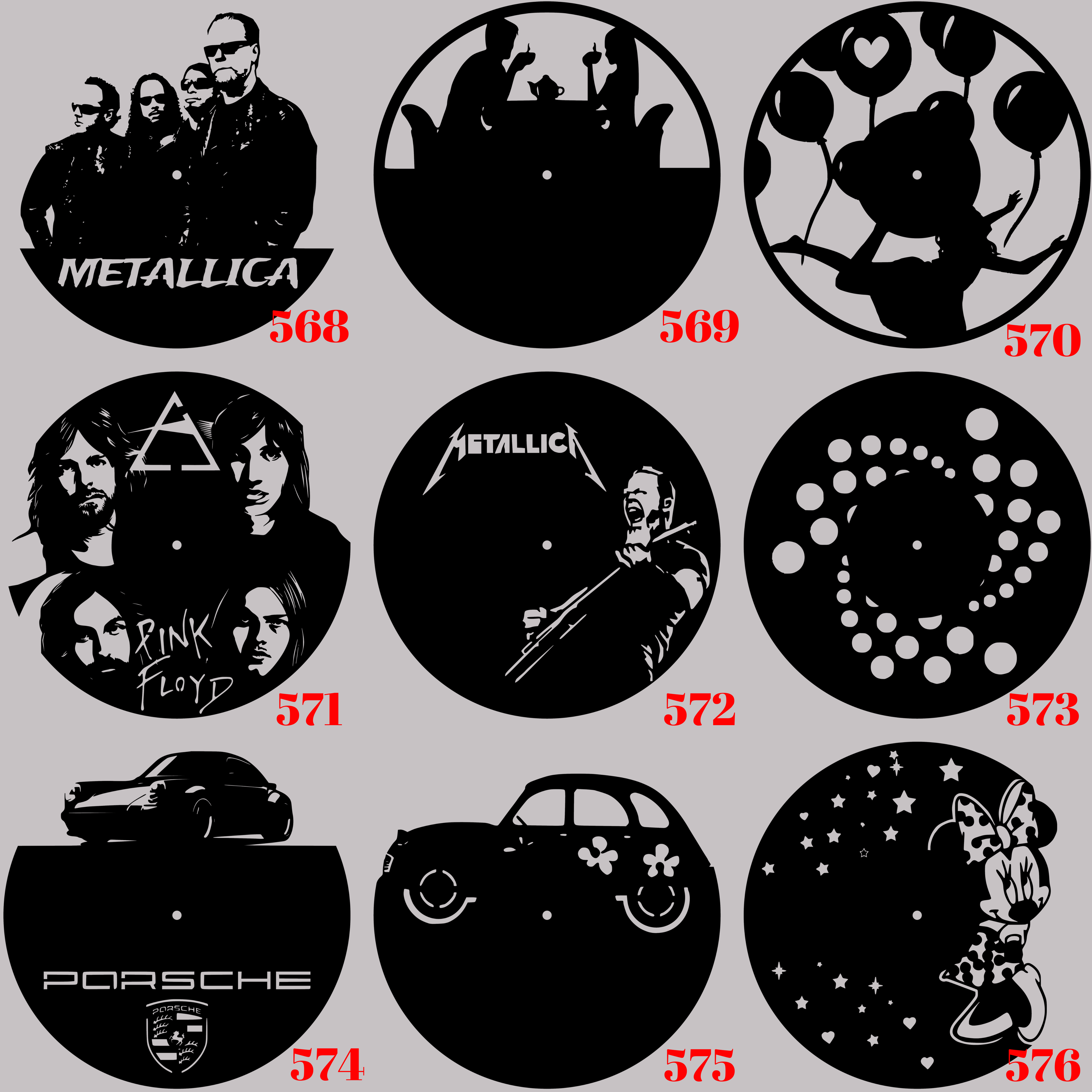 Horloge Vinyle