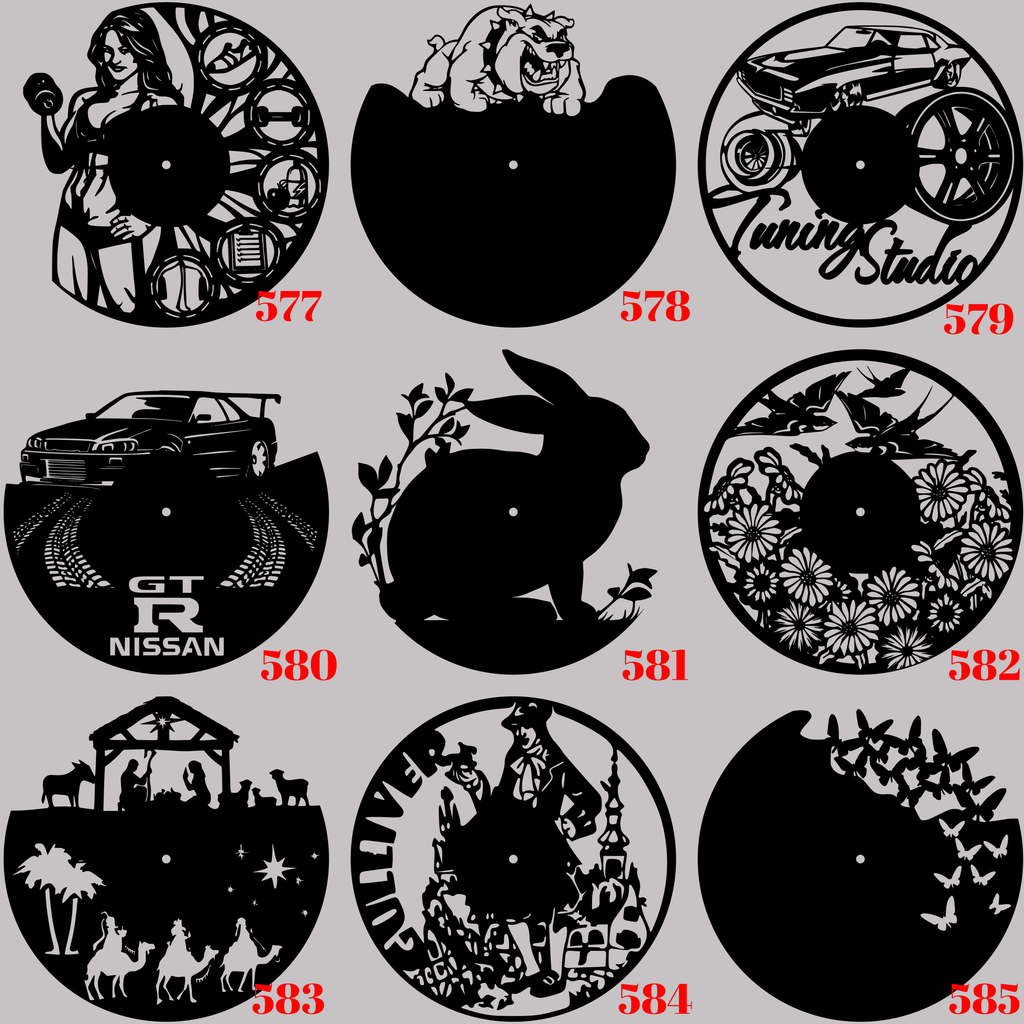 Horloge Vinyle