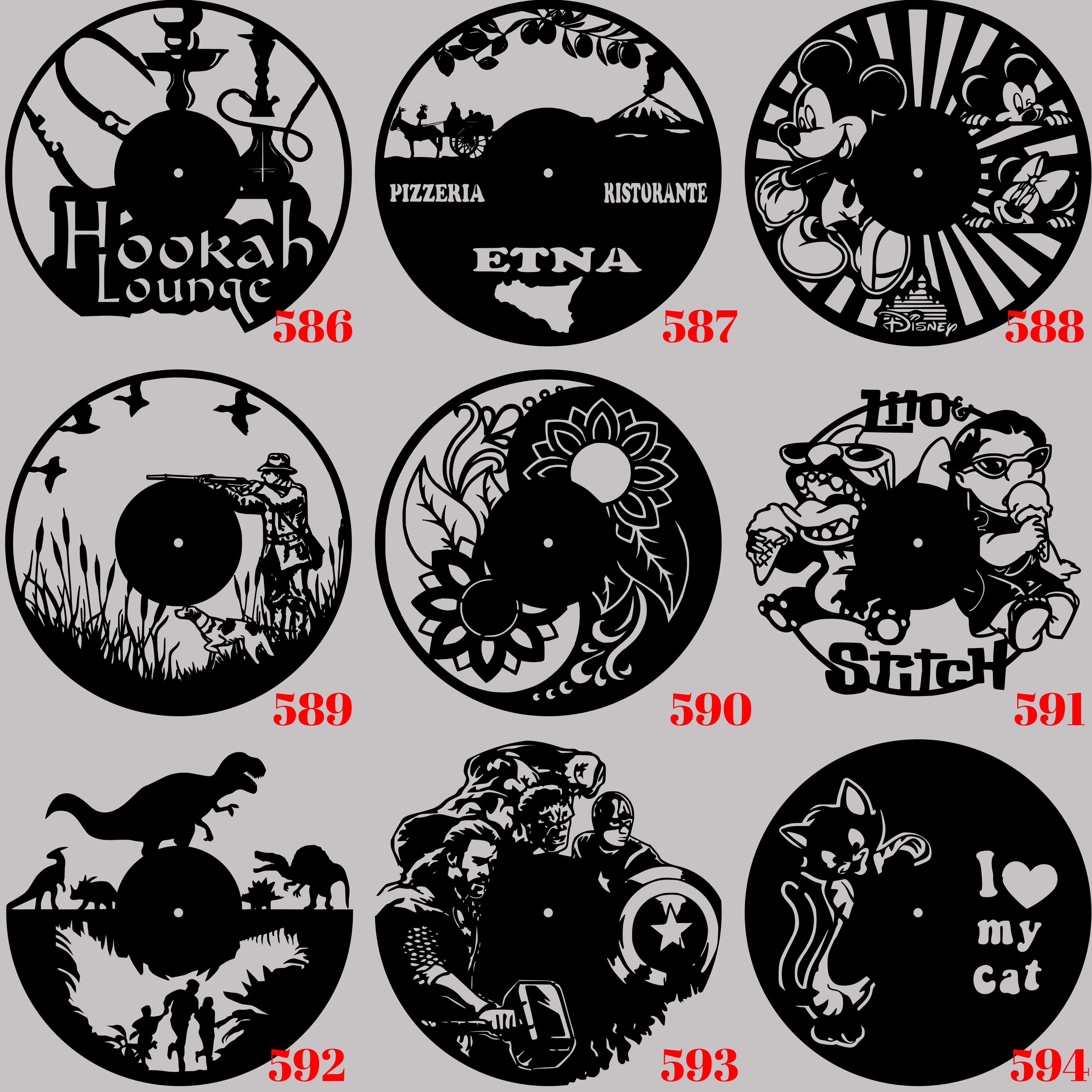 Horloge Vinyle