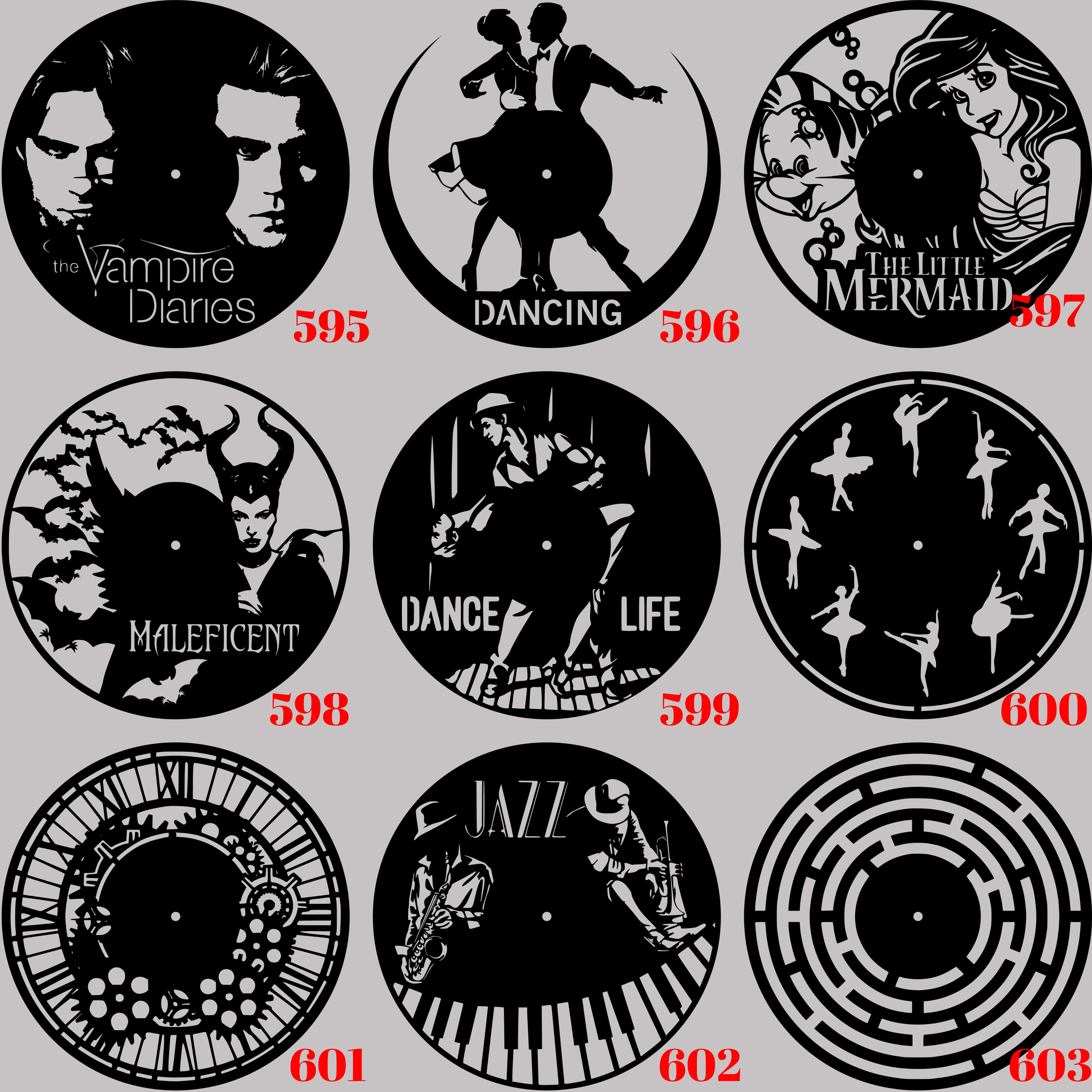 Horloge Vinyle