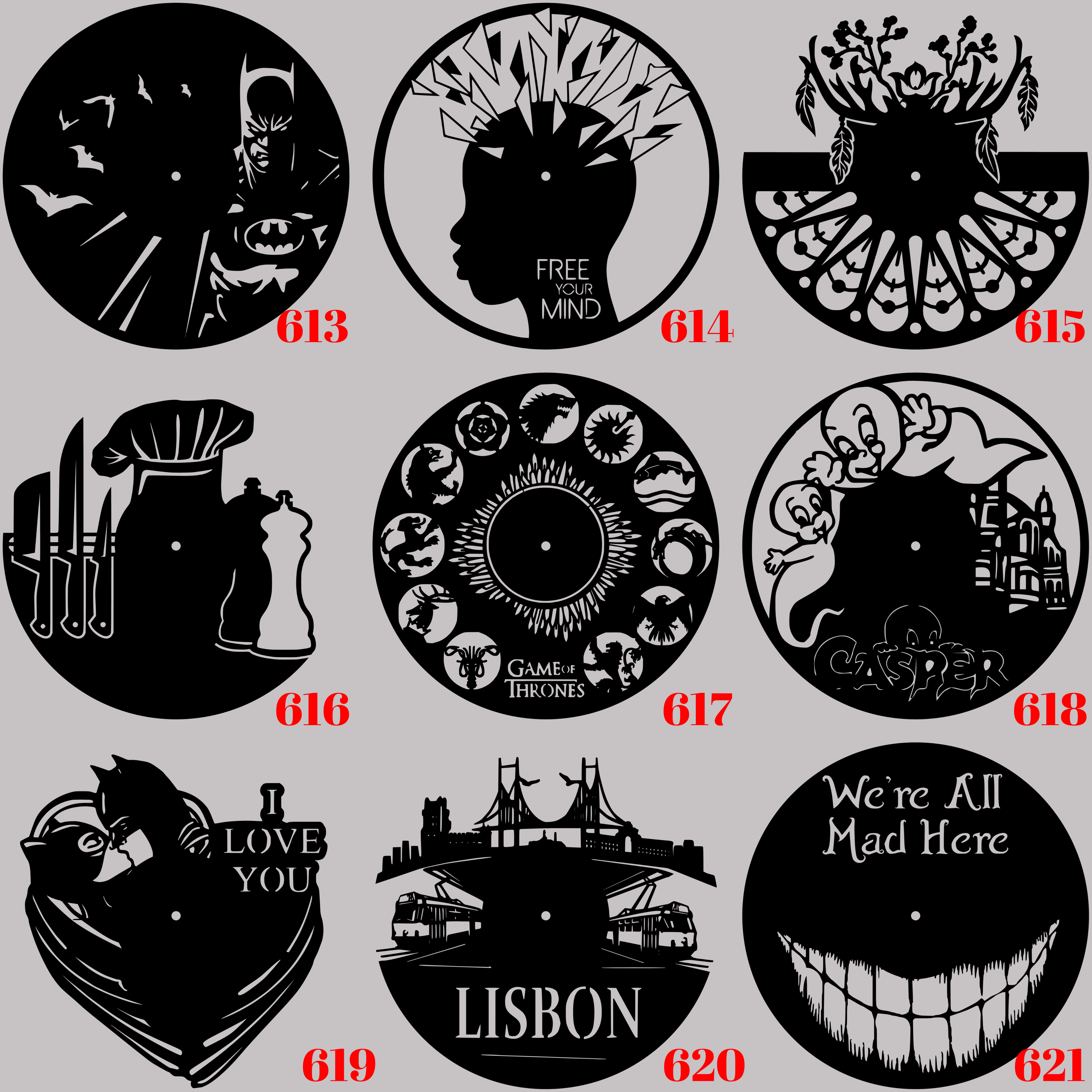 Horloge Vinyle