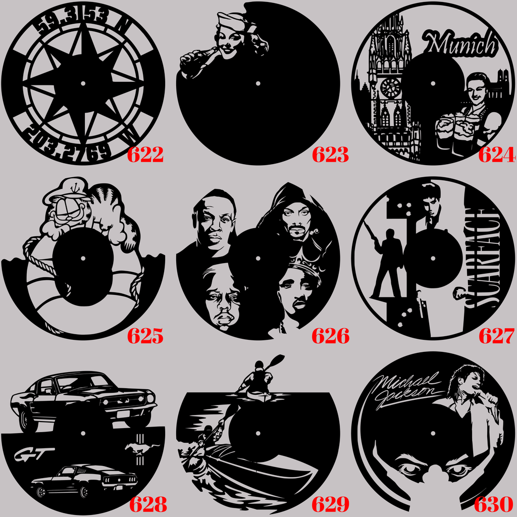 Horloge Vinyle
