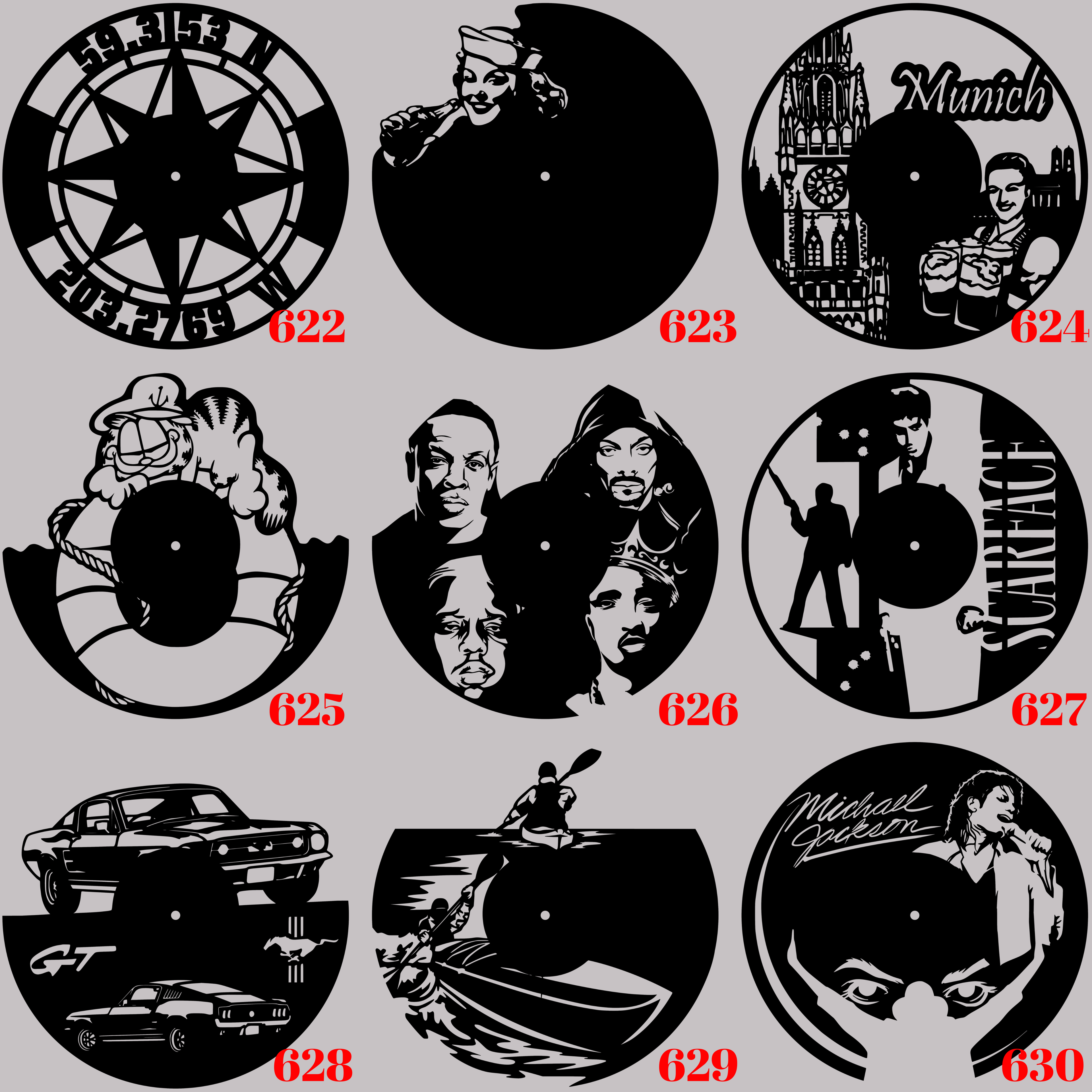 Horloge Vinyle