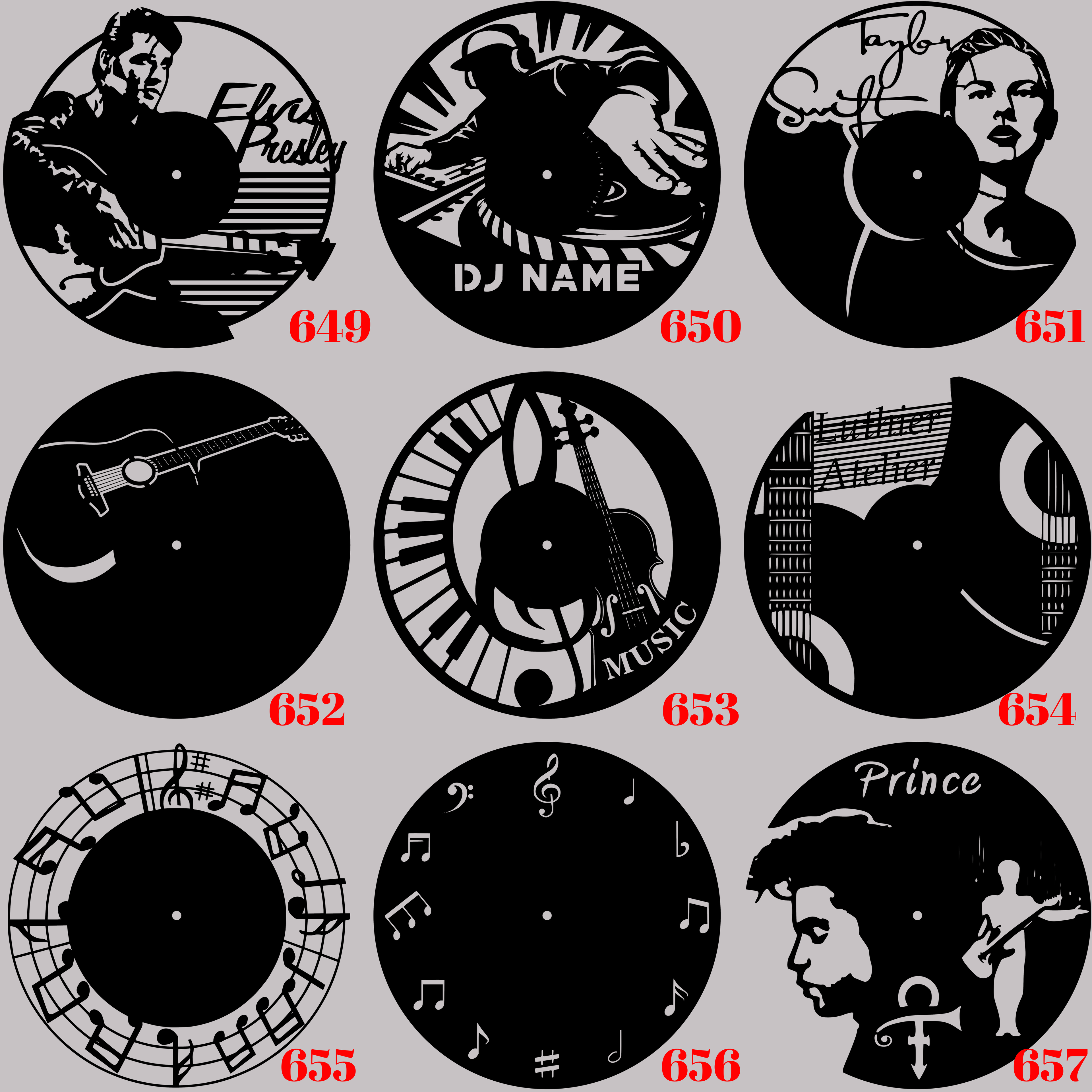 Horloge Vinyle