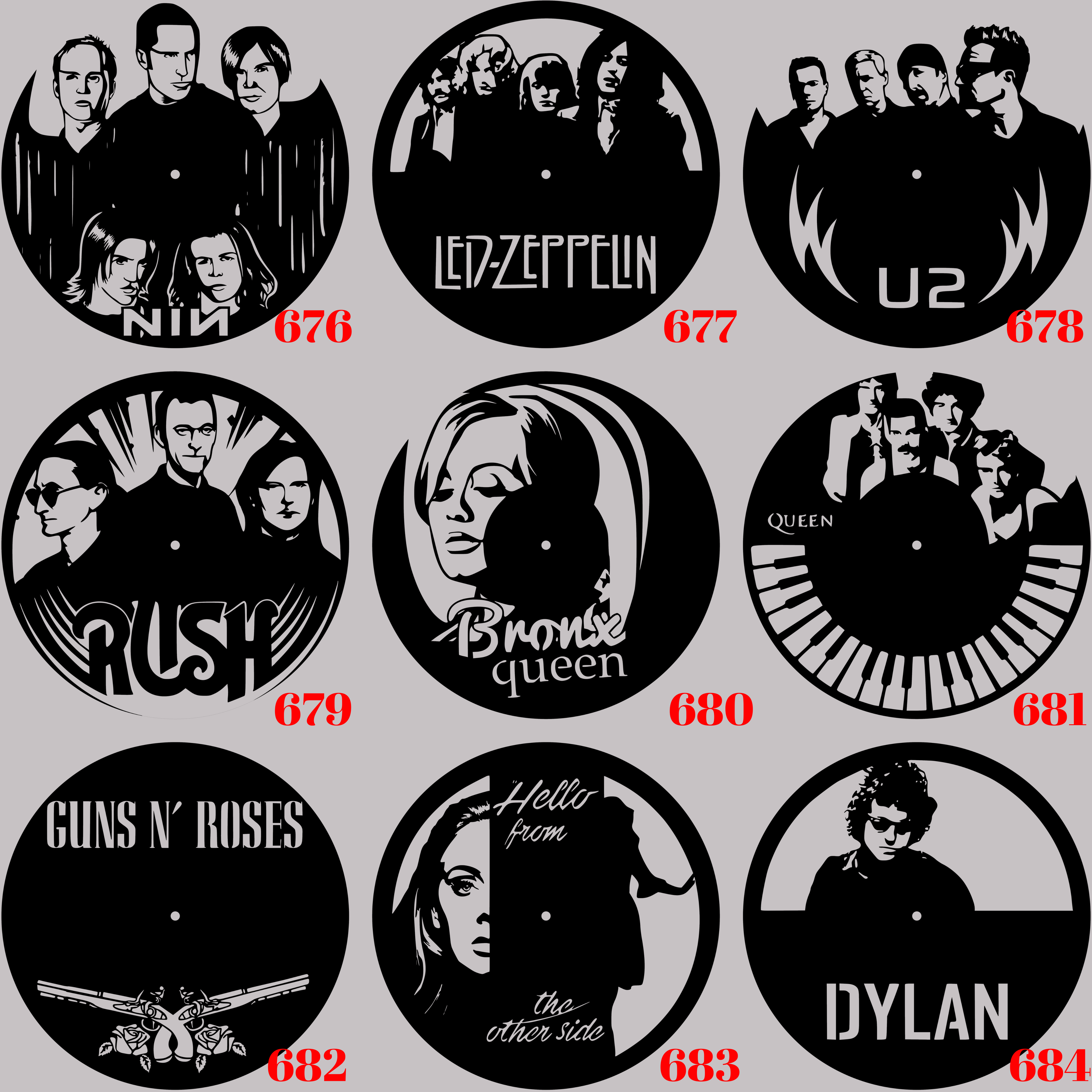 Horloge Vinyle