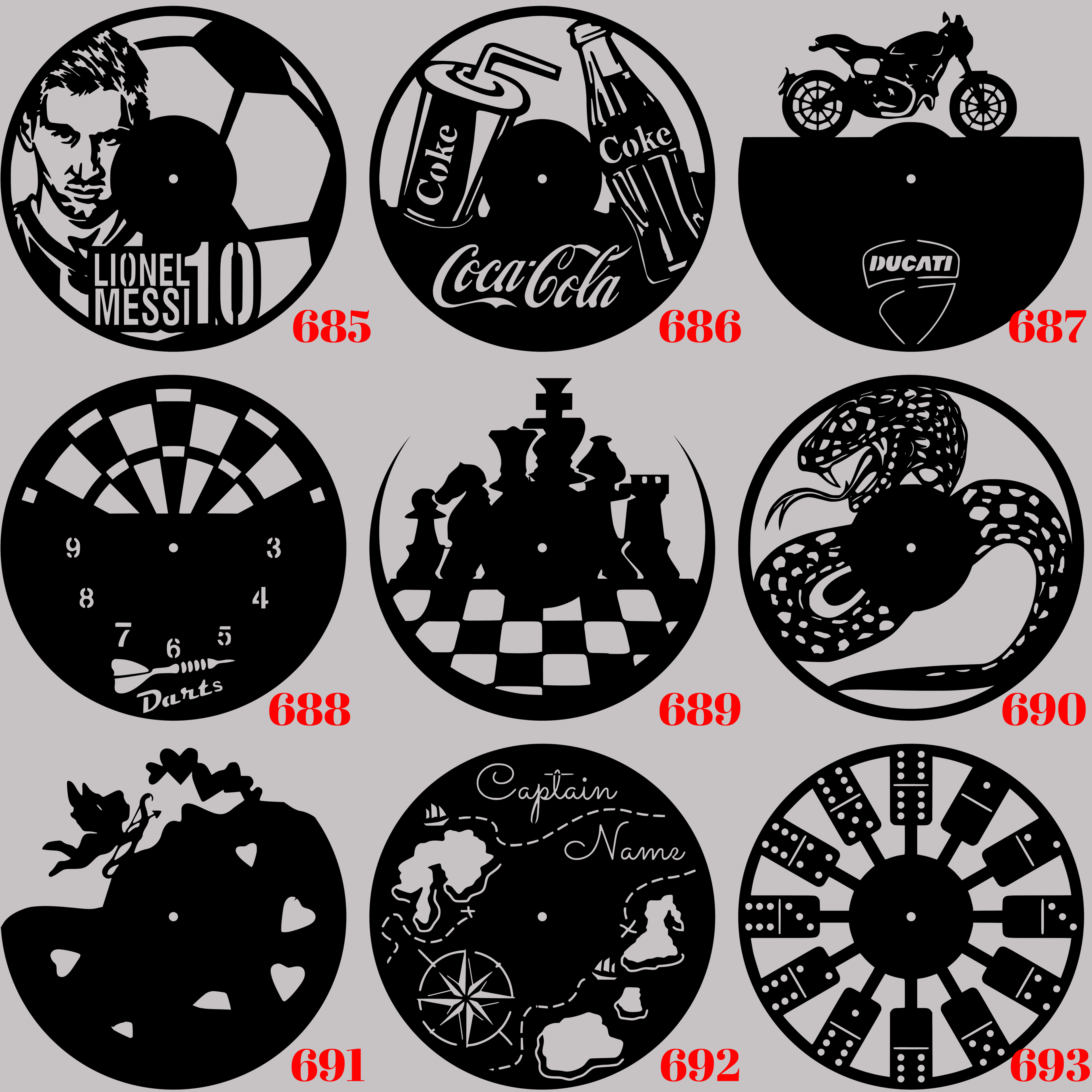 Horloge Vinyle