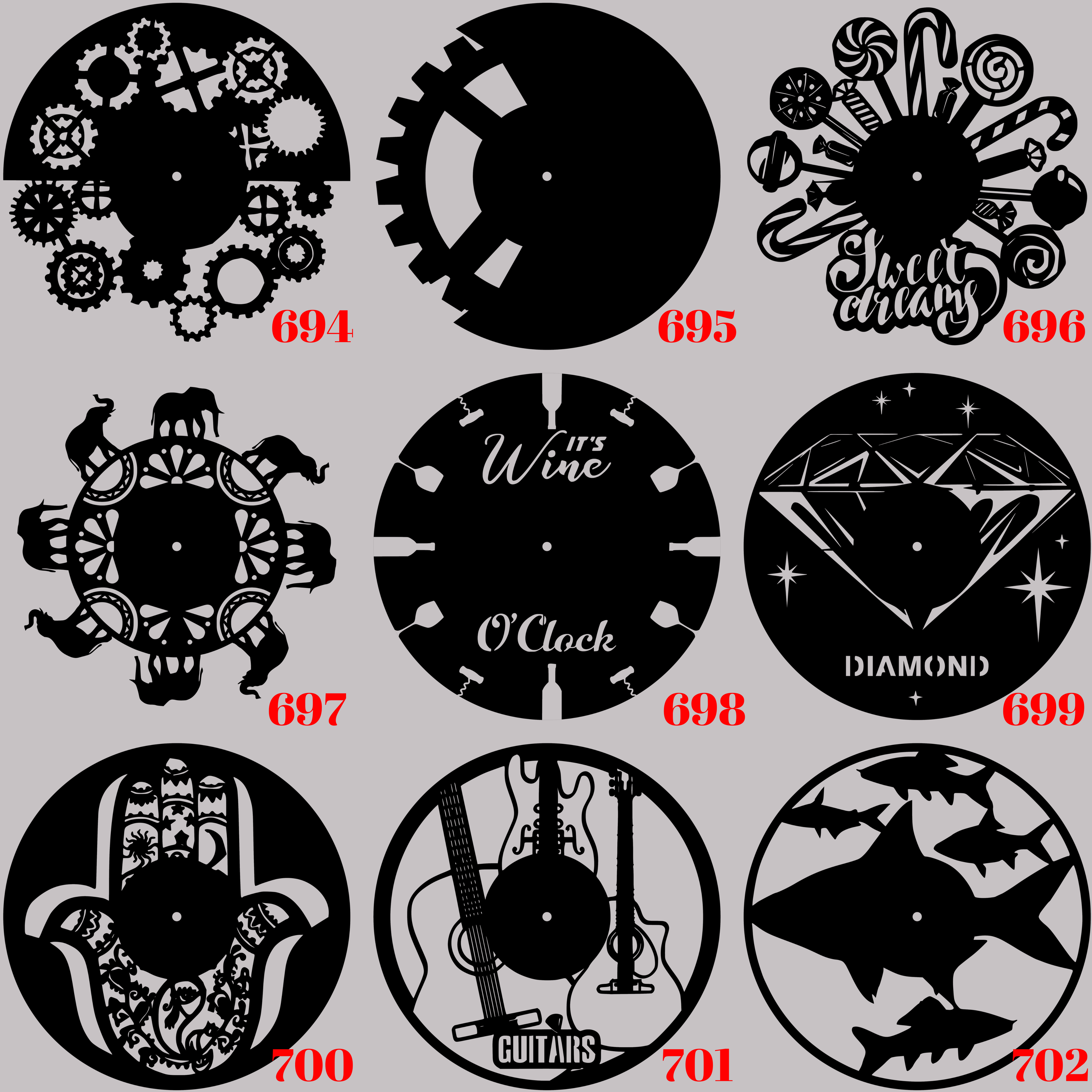 Horloge Vinyle