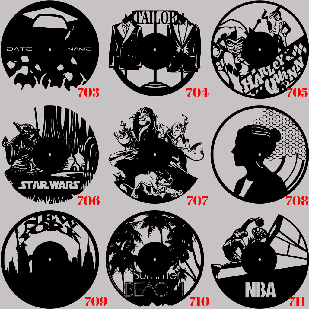 Horloge Vinyle