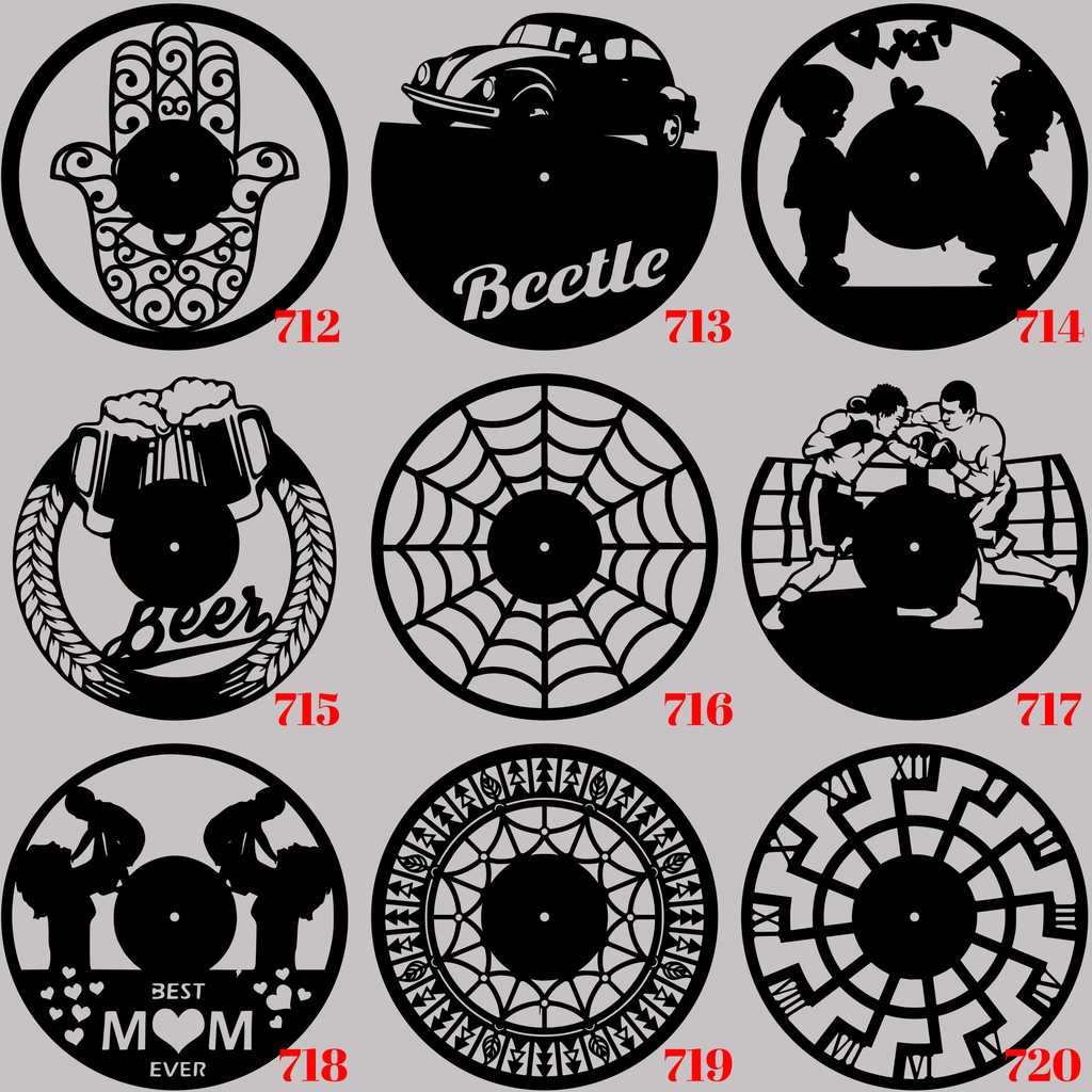 Horloge Vinyle