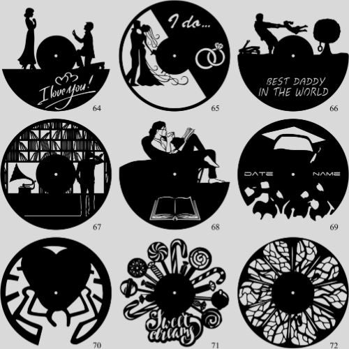 Horloge Vinyle