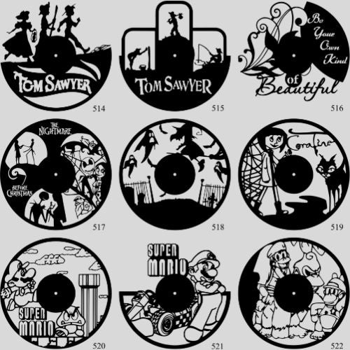 Horloge Vinyle