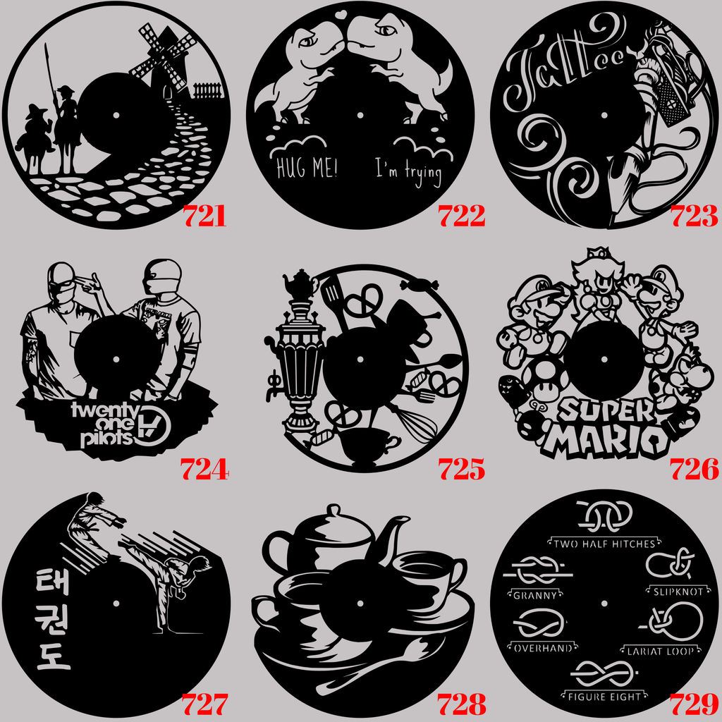 Horloge Vinyle