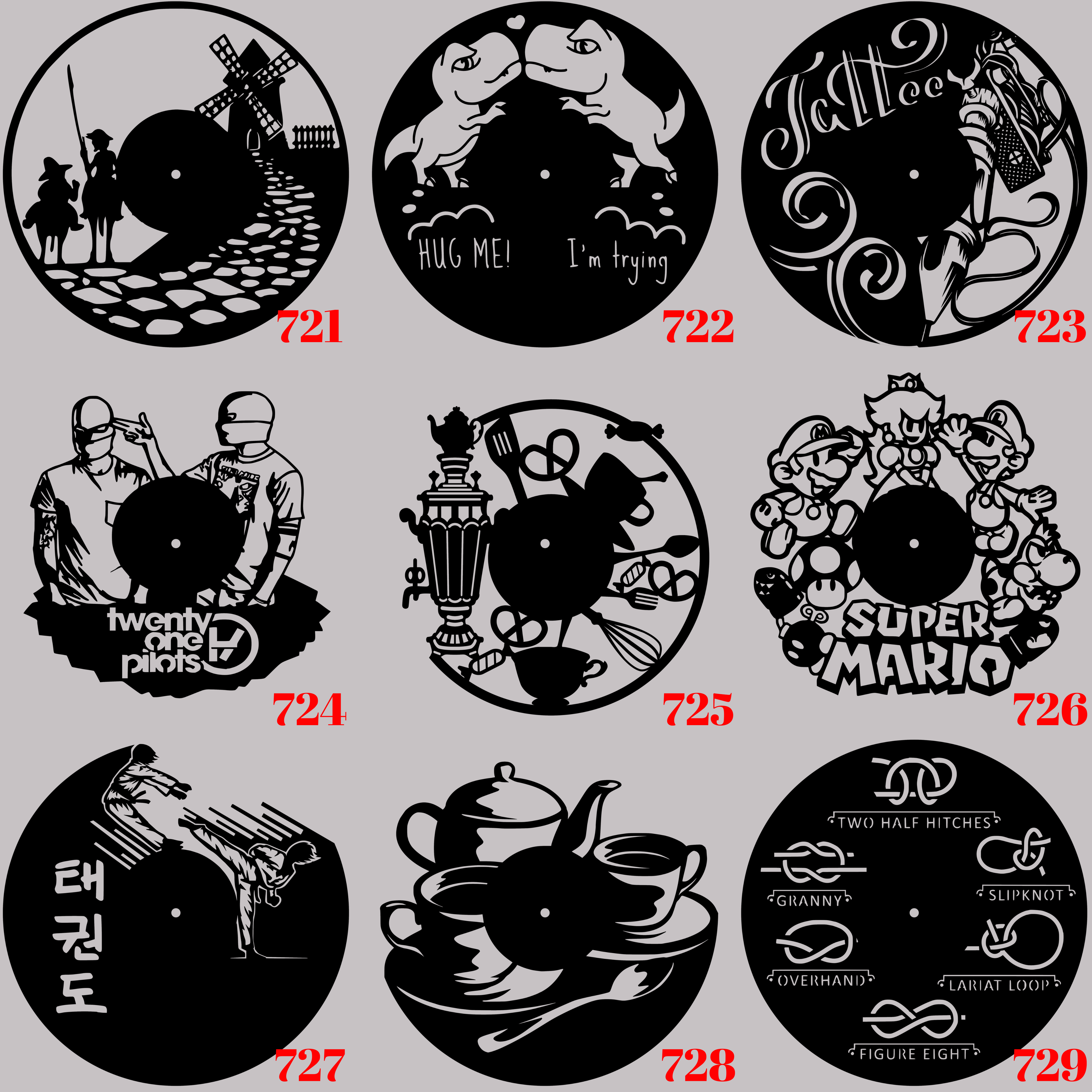 Horloge Vinyle