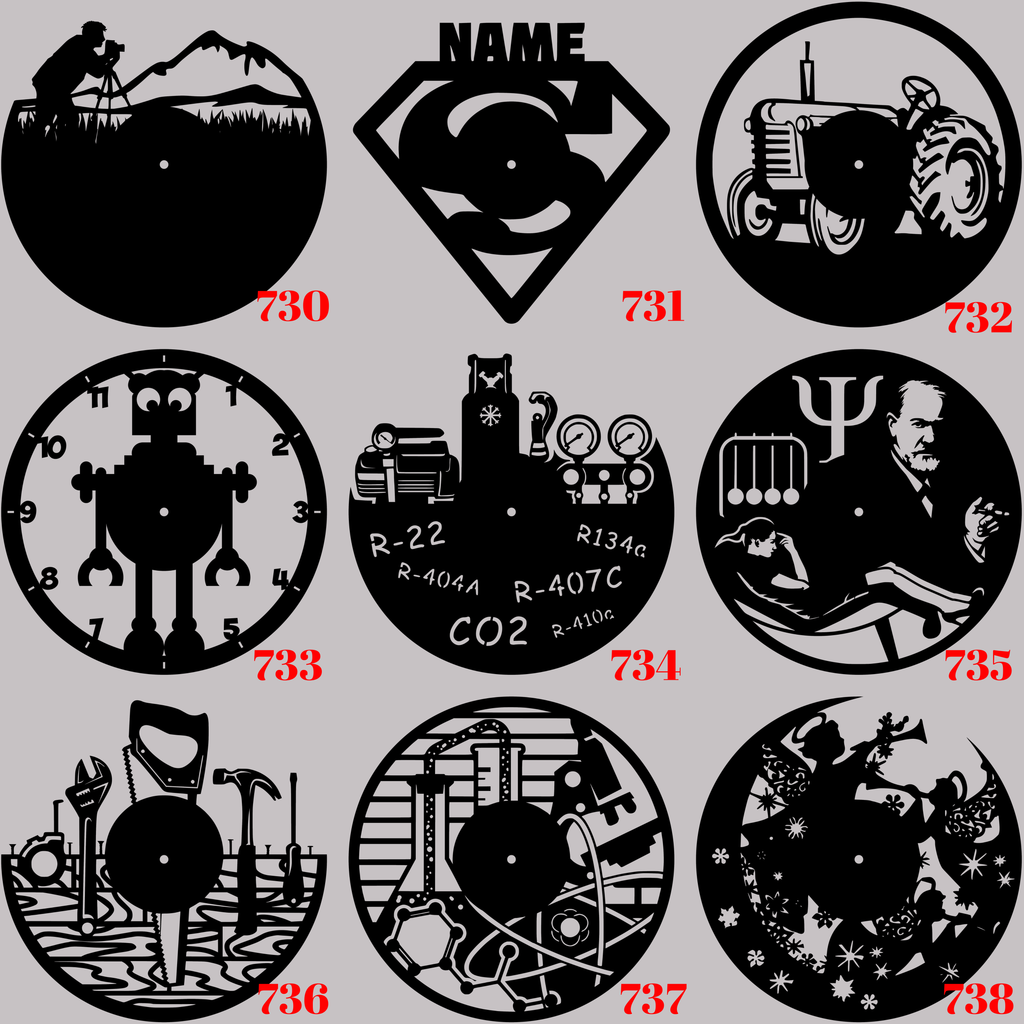 Horloge Vinyle