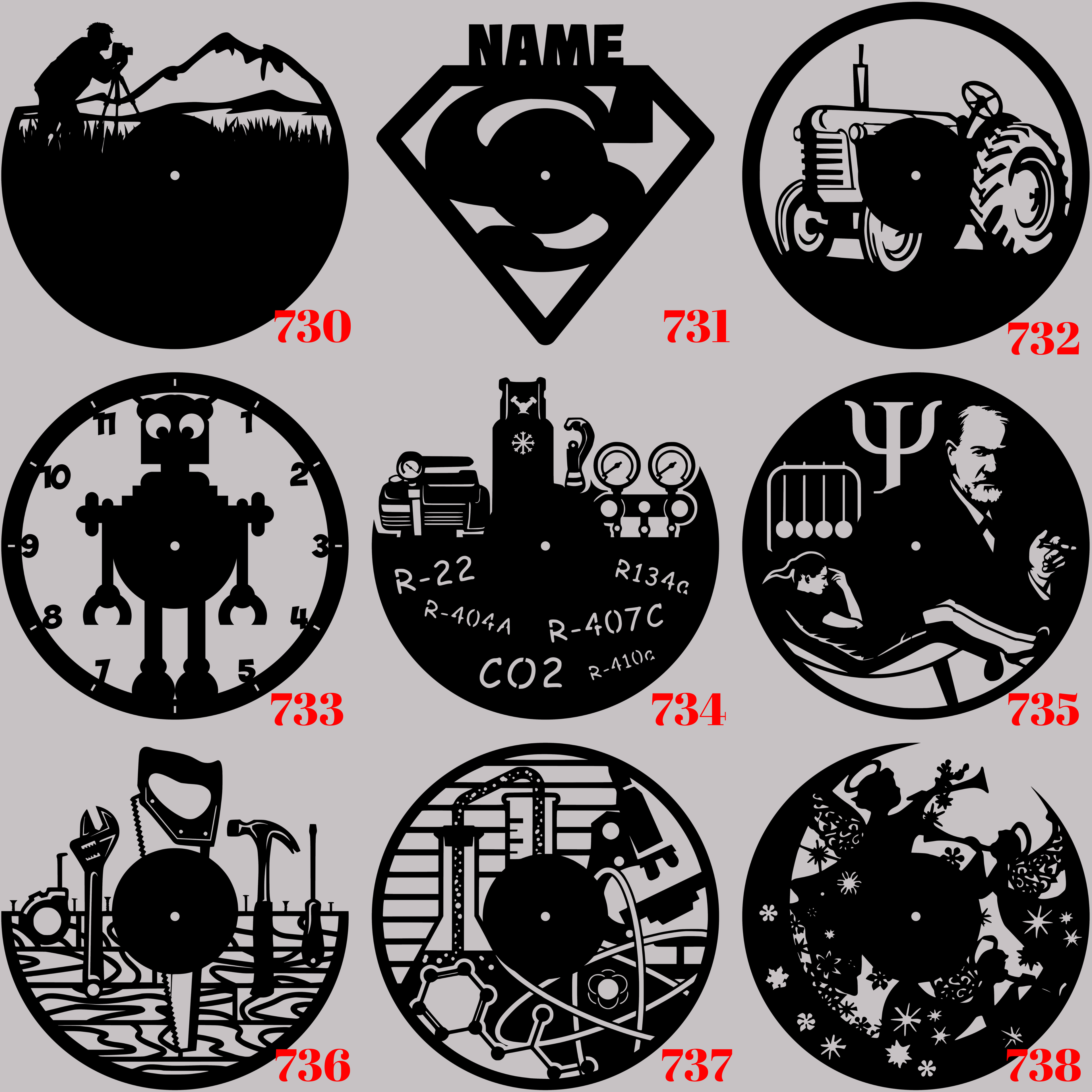 Horloge Vinyle