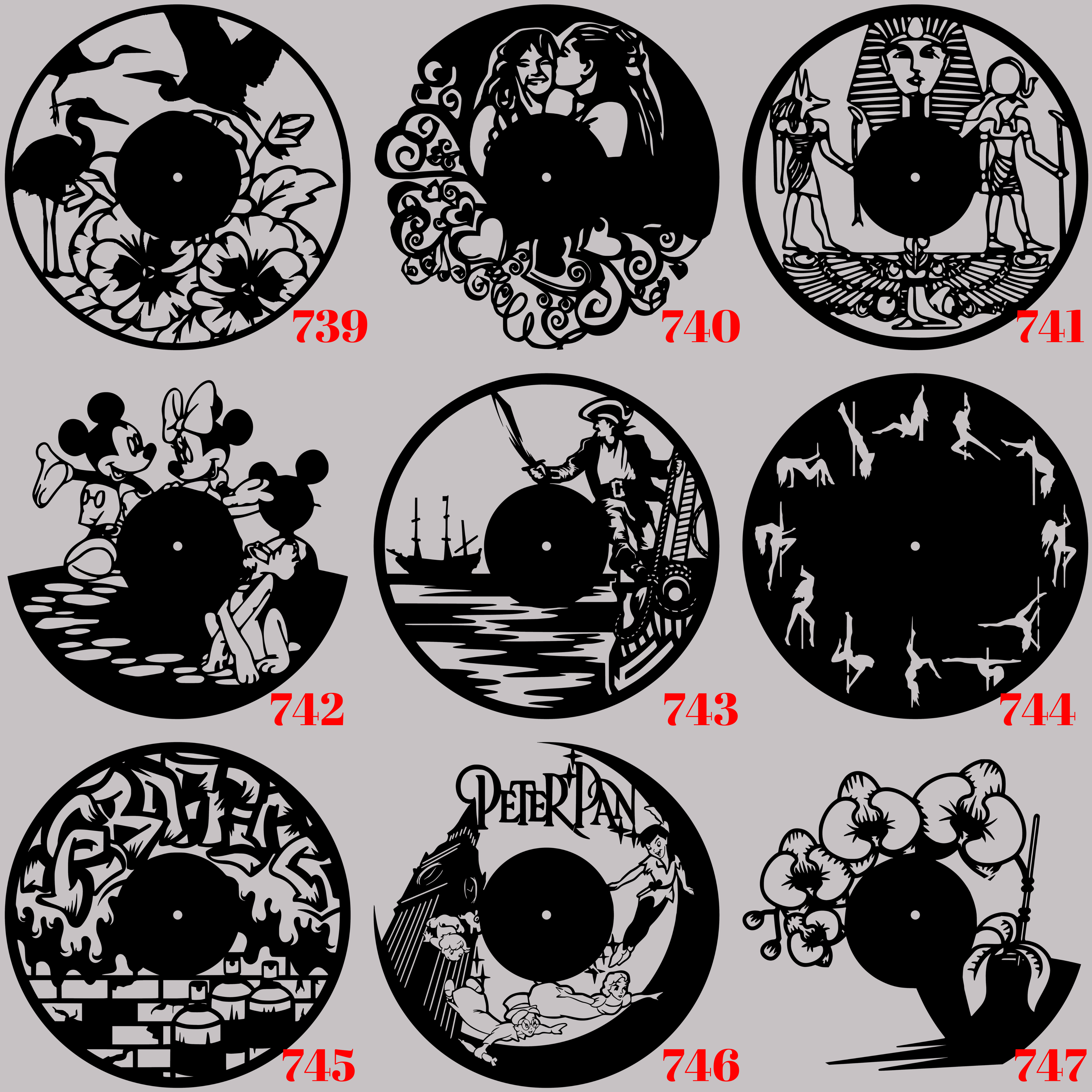 Horloge Vinyle