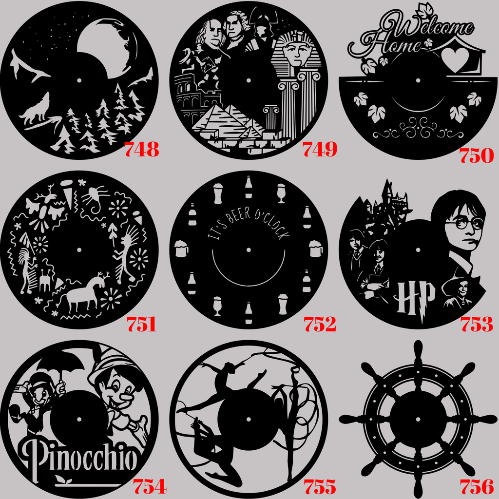 Horloge Vinyle