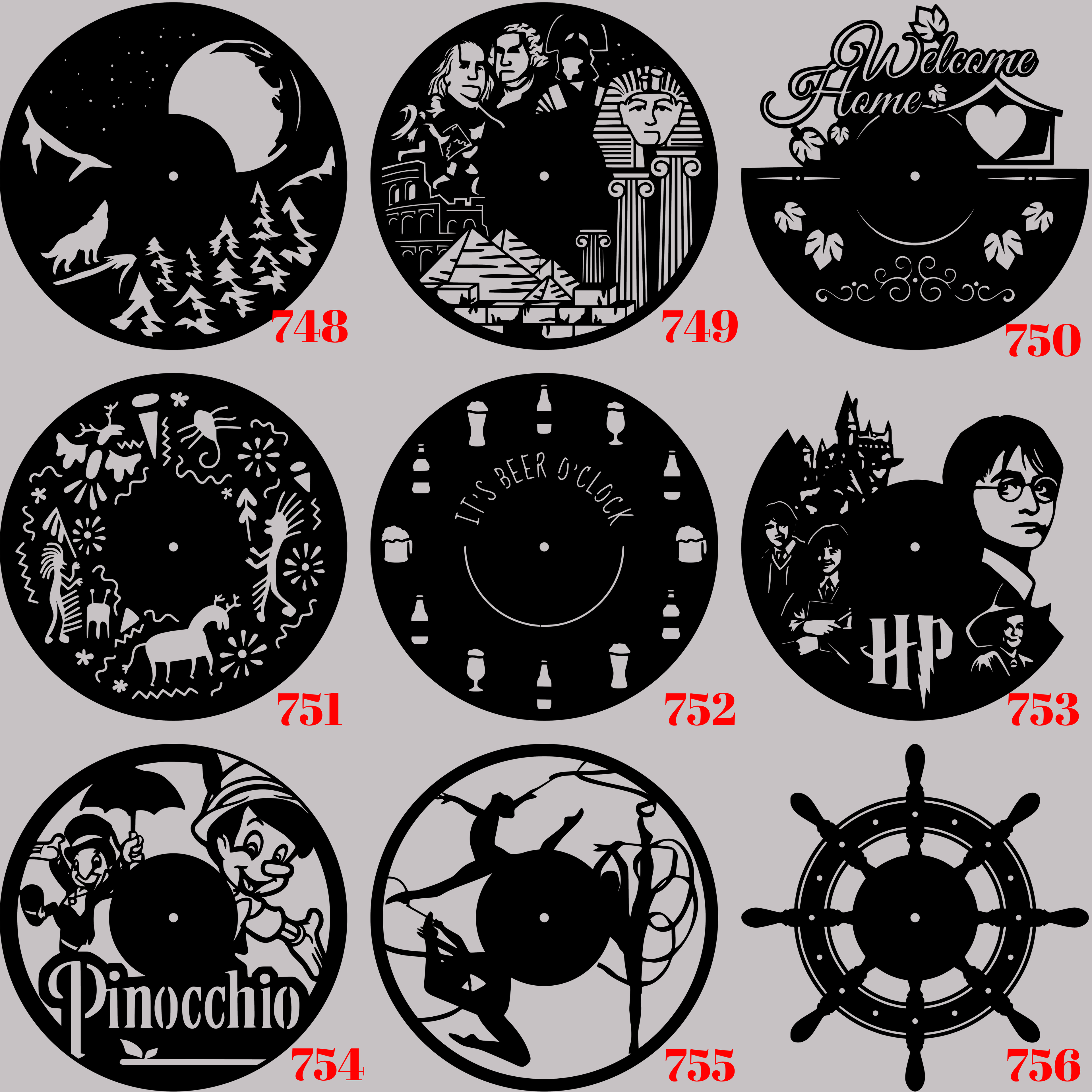Horloge Vinyle