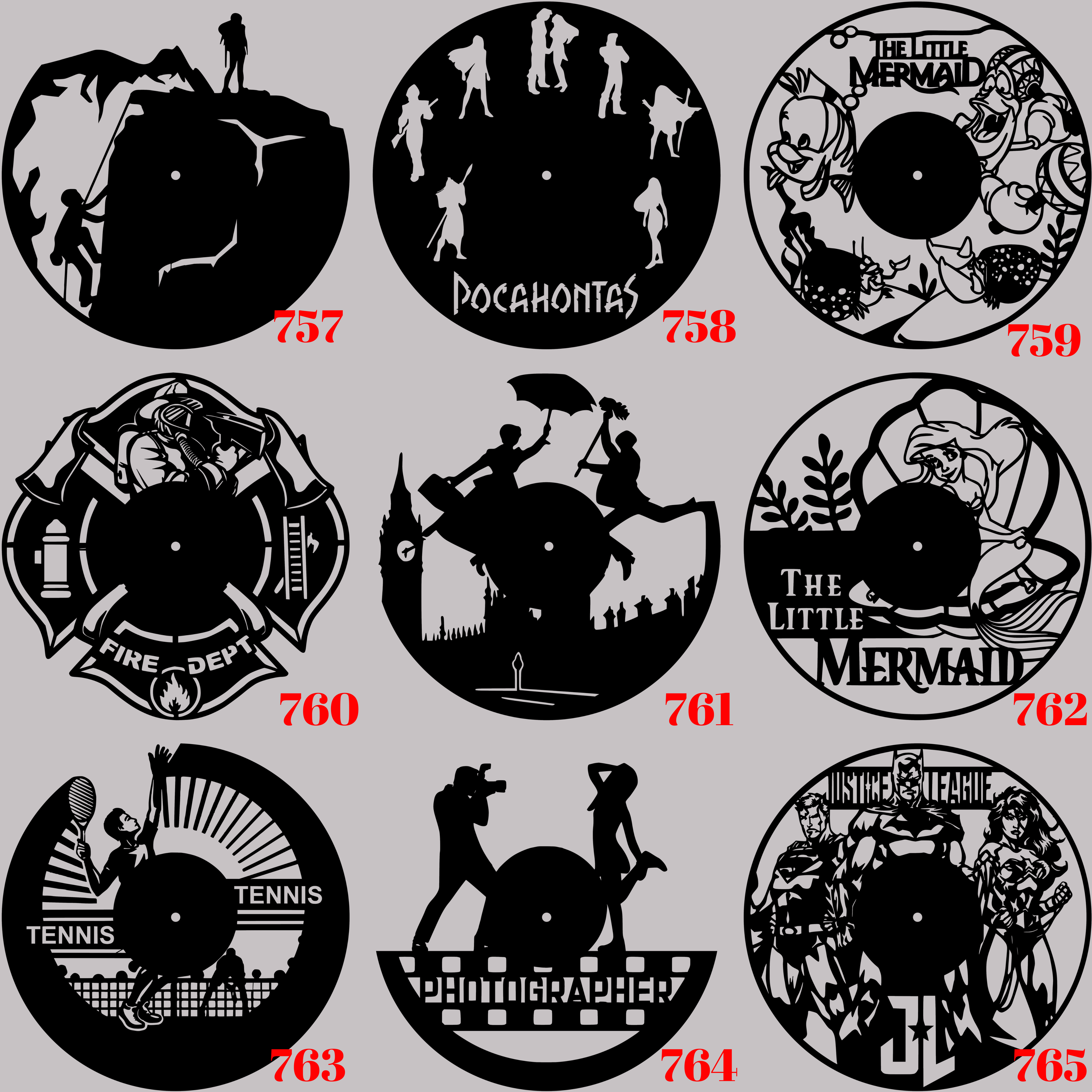 Horloge Vinyle