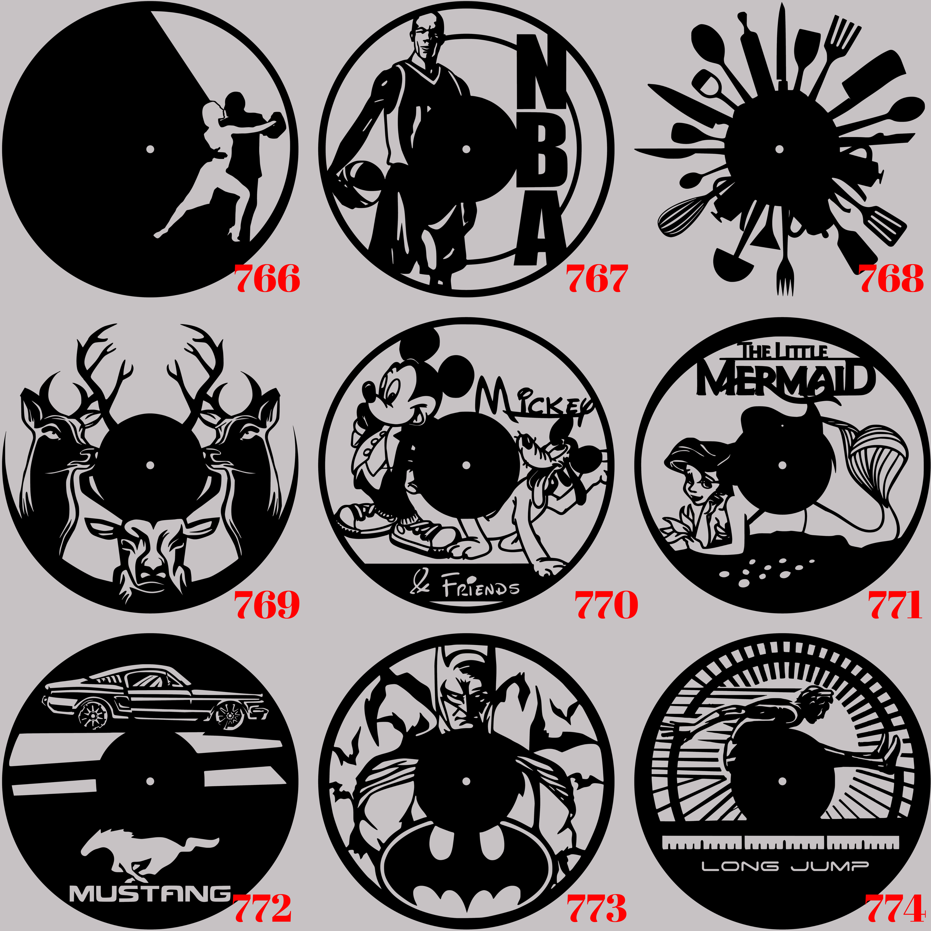 Horloge Vinyle