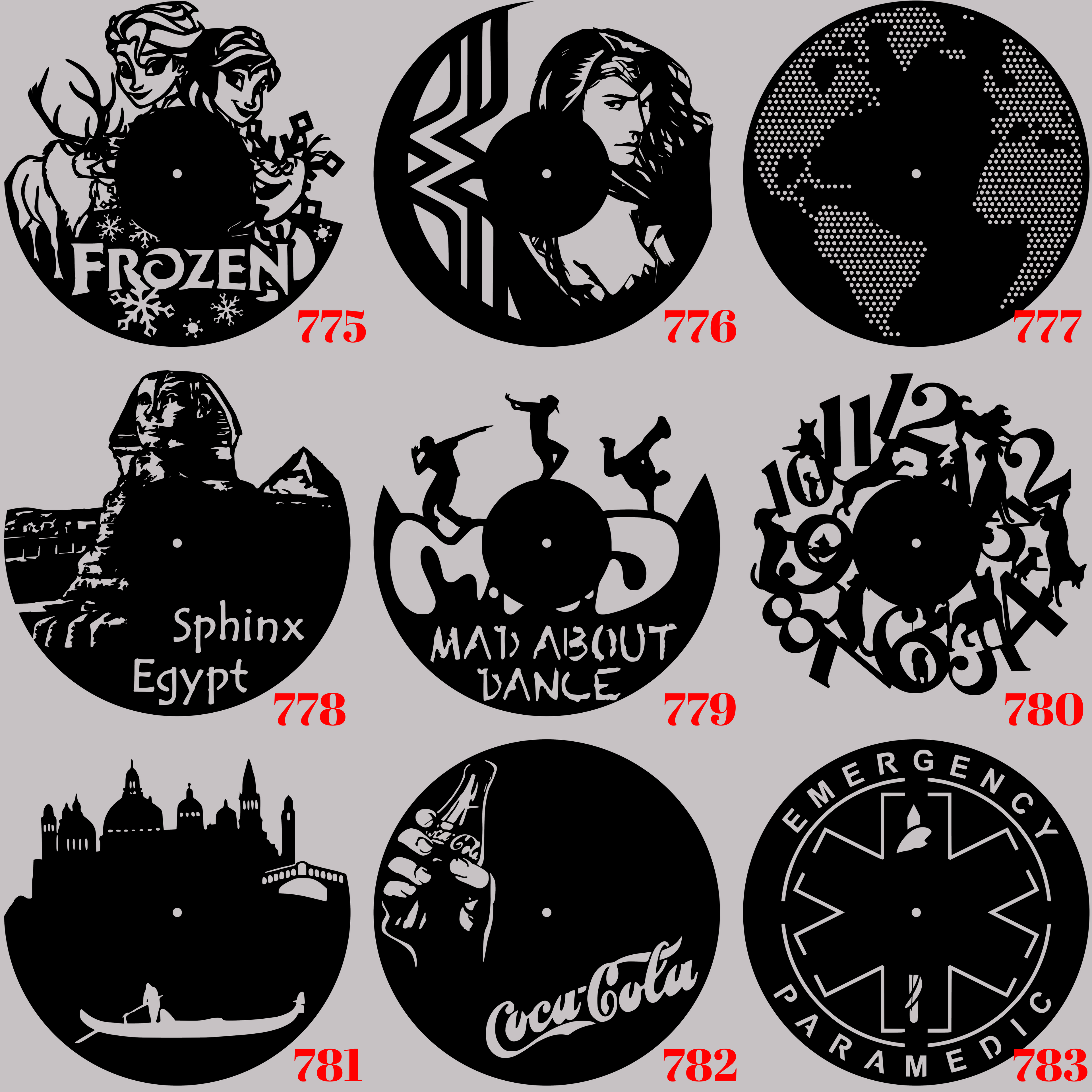 Horloge Vinyle