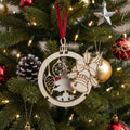 boule de Noël  en bois 3D